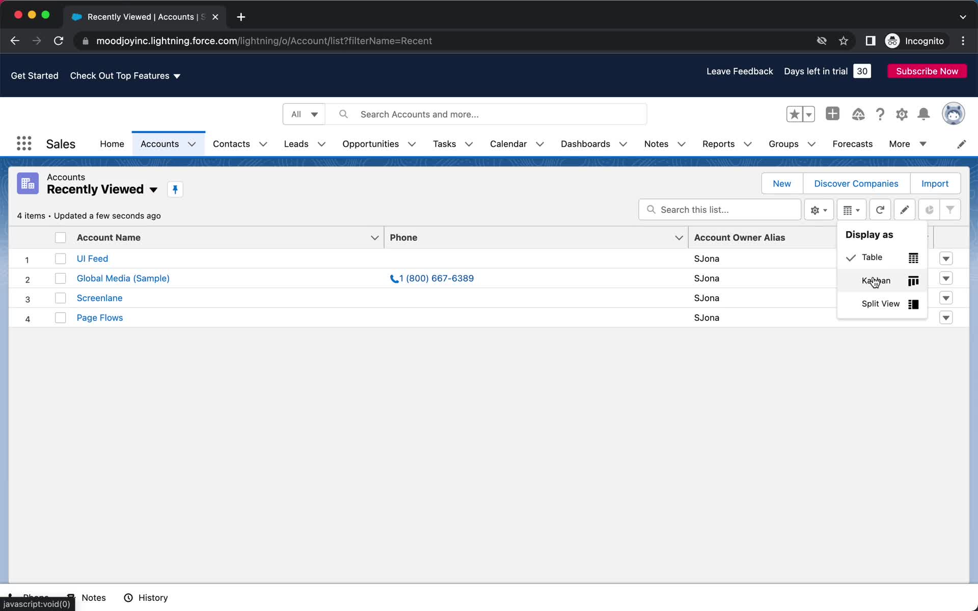 General browsing screenshot