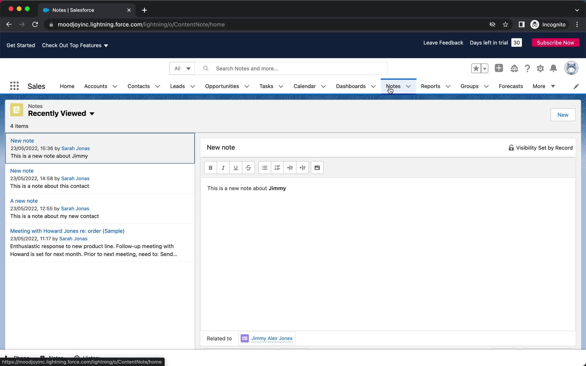 General browsing screenshot
