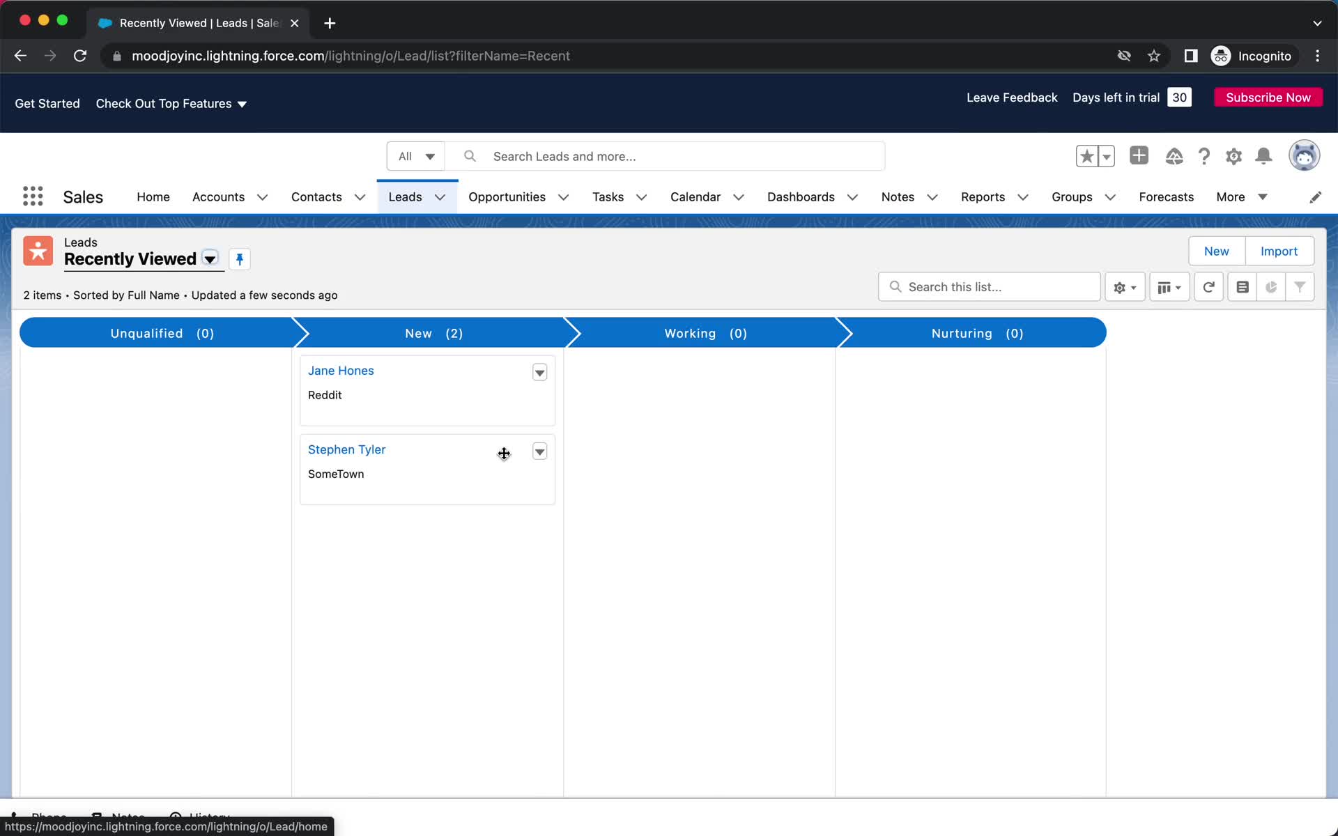 General browsing screenshot