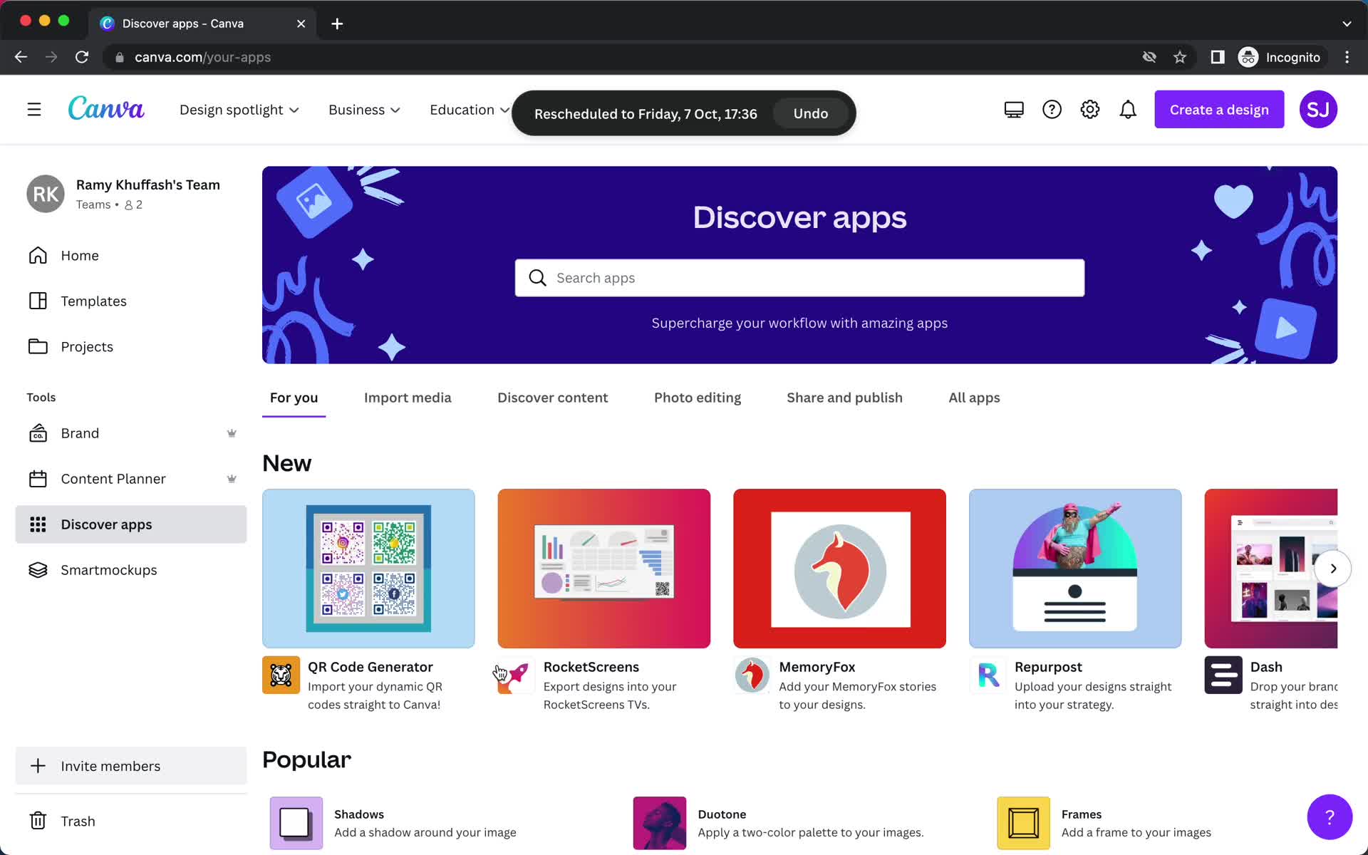 General browsing screenshot