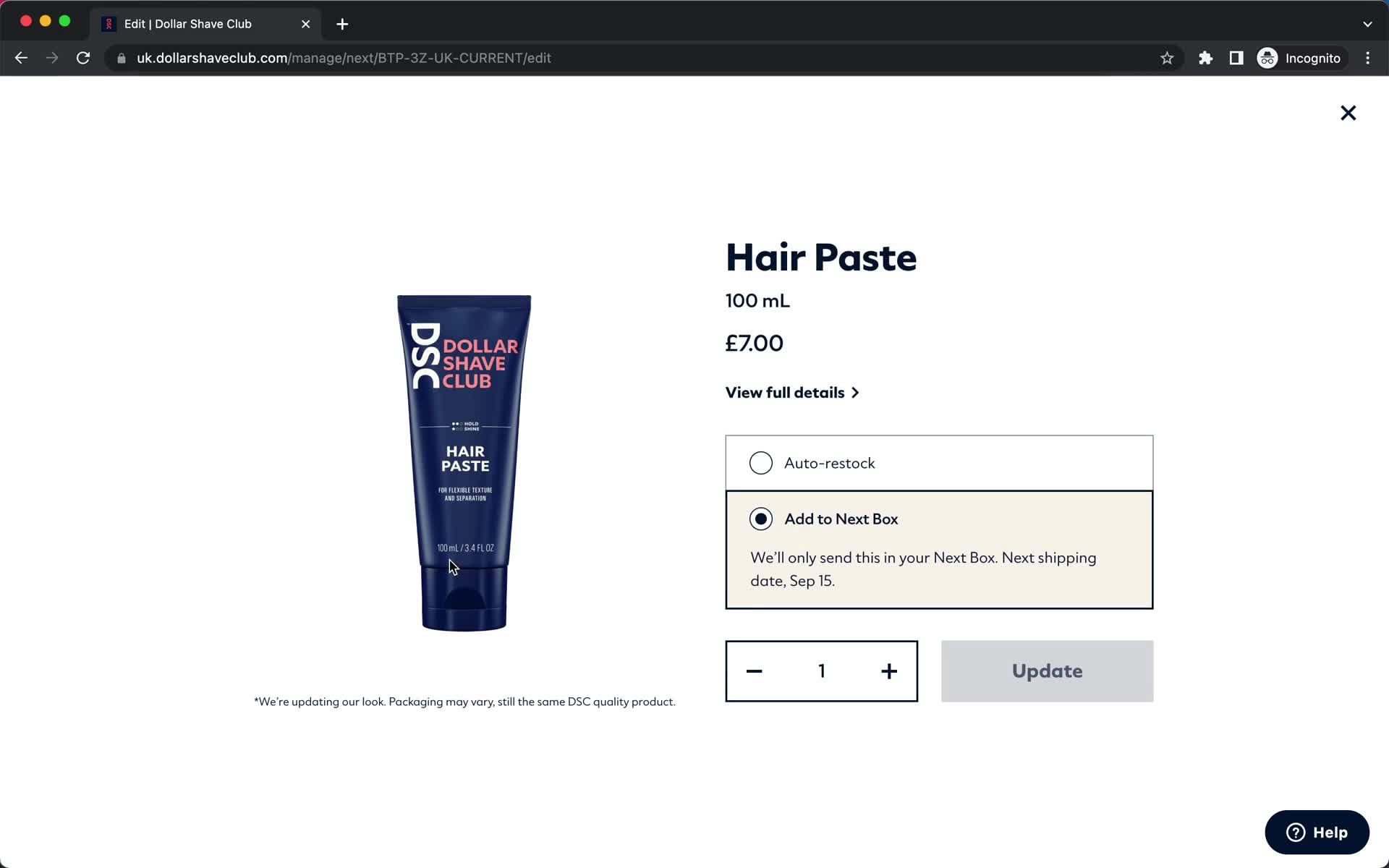 General browsing screenshot