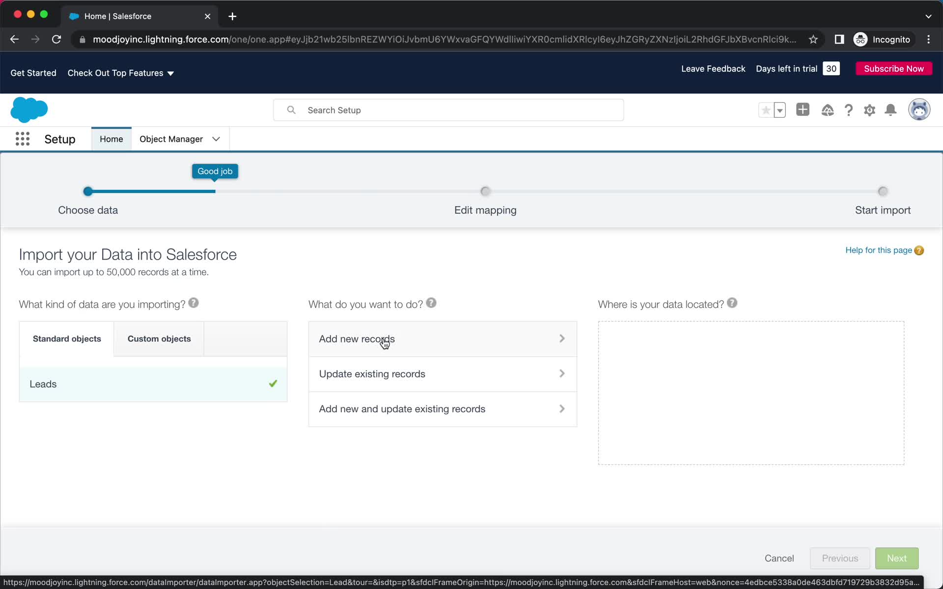 CSV import on Salesforce video thumbnail
