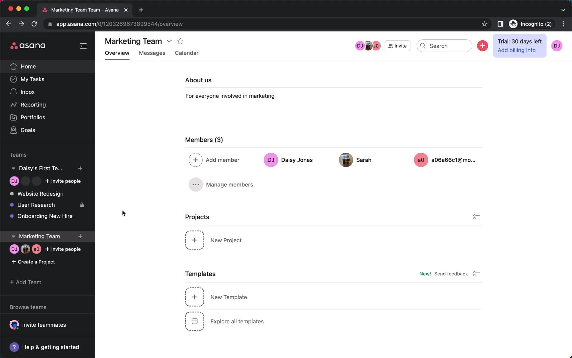 Inviting people on Asana video thumbnail