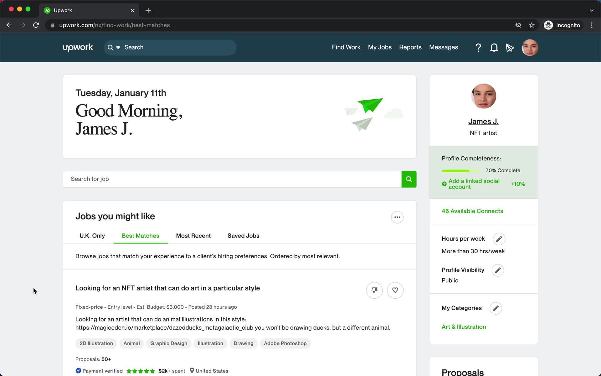 Chat on Upwork video thumbnail