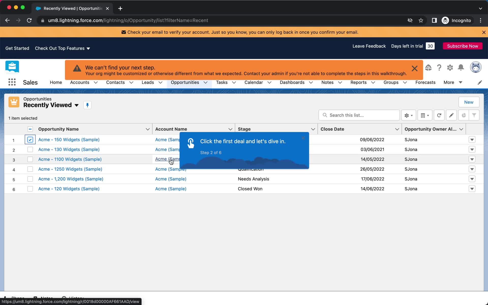 Onboarding screenshot