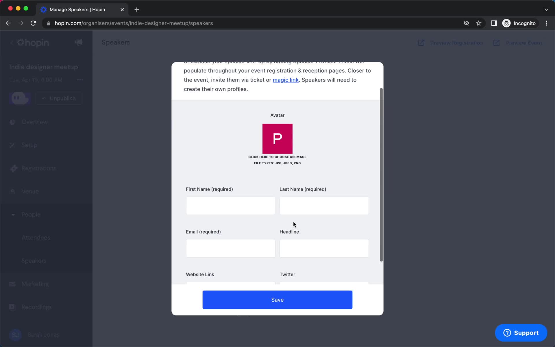 Onboarding screenshot