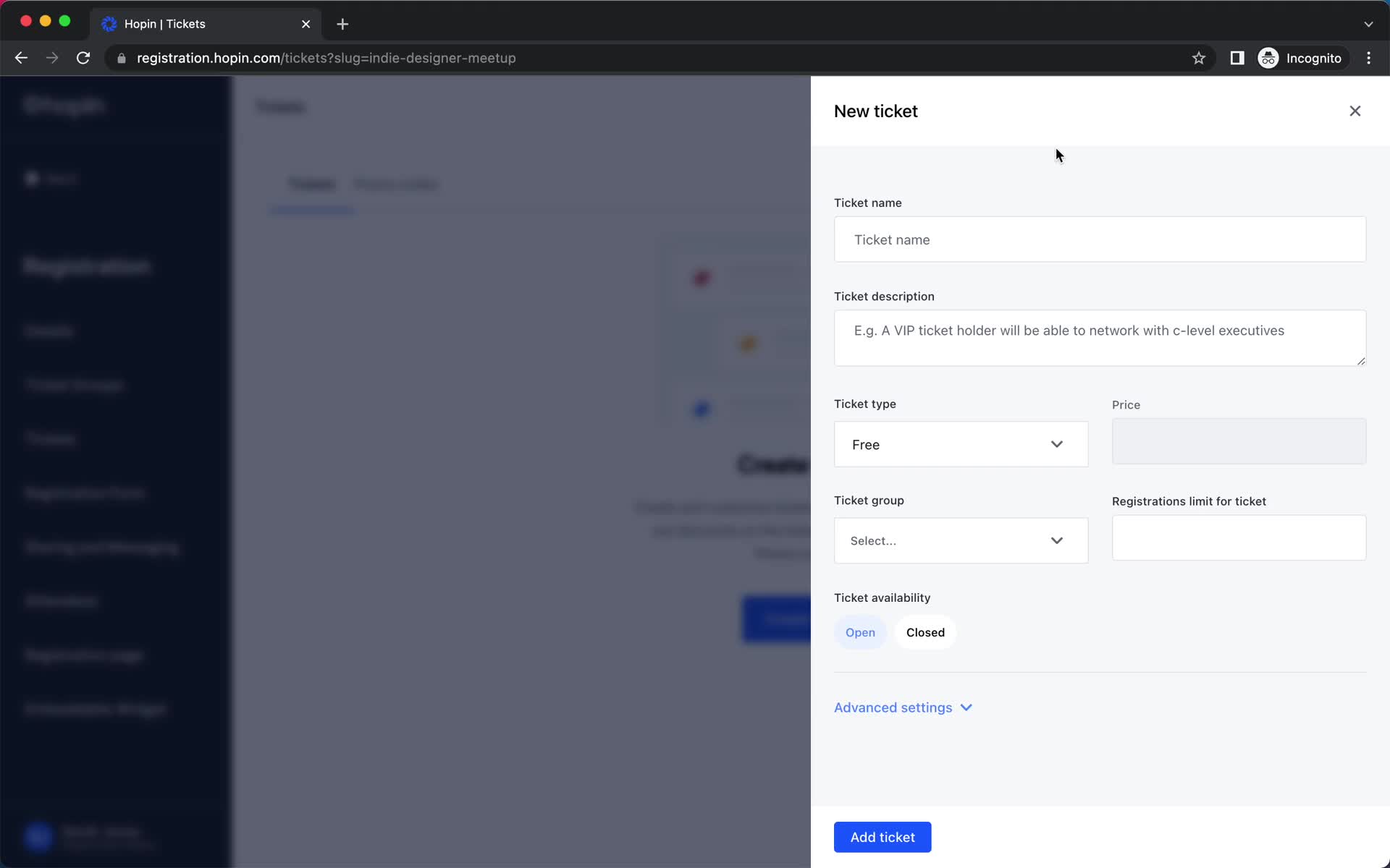 Onboarding screenshot