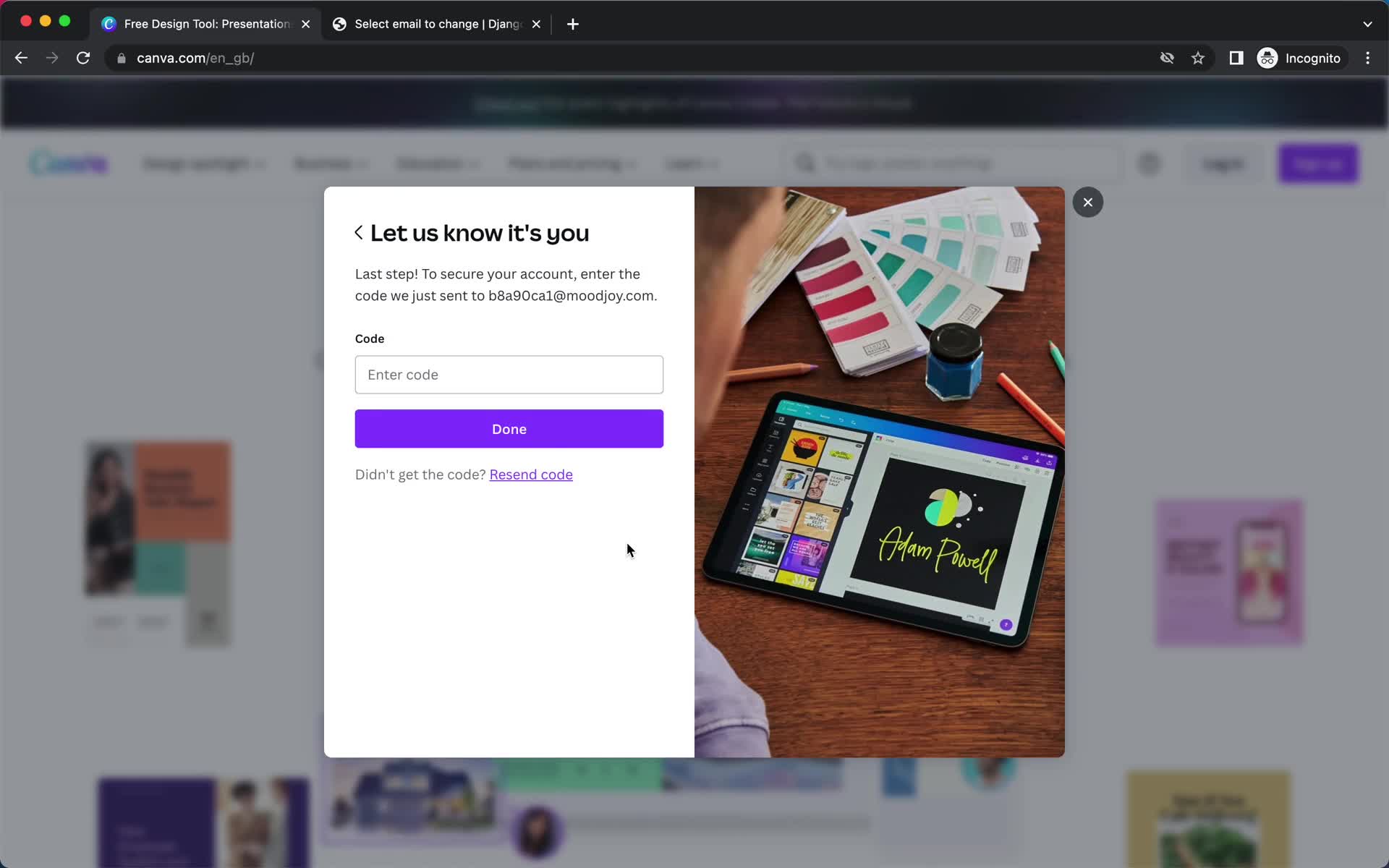 Onboarding screenshot