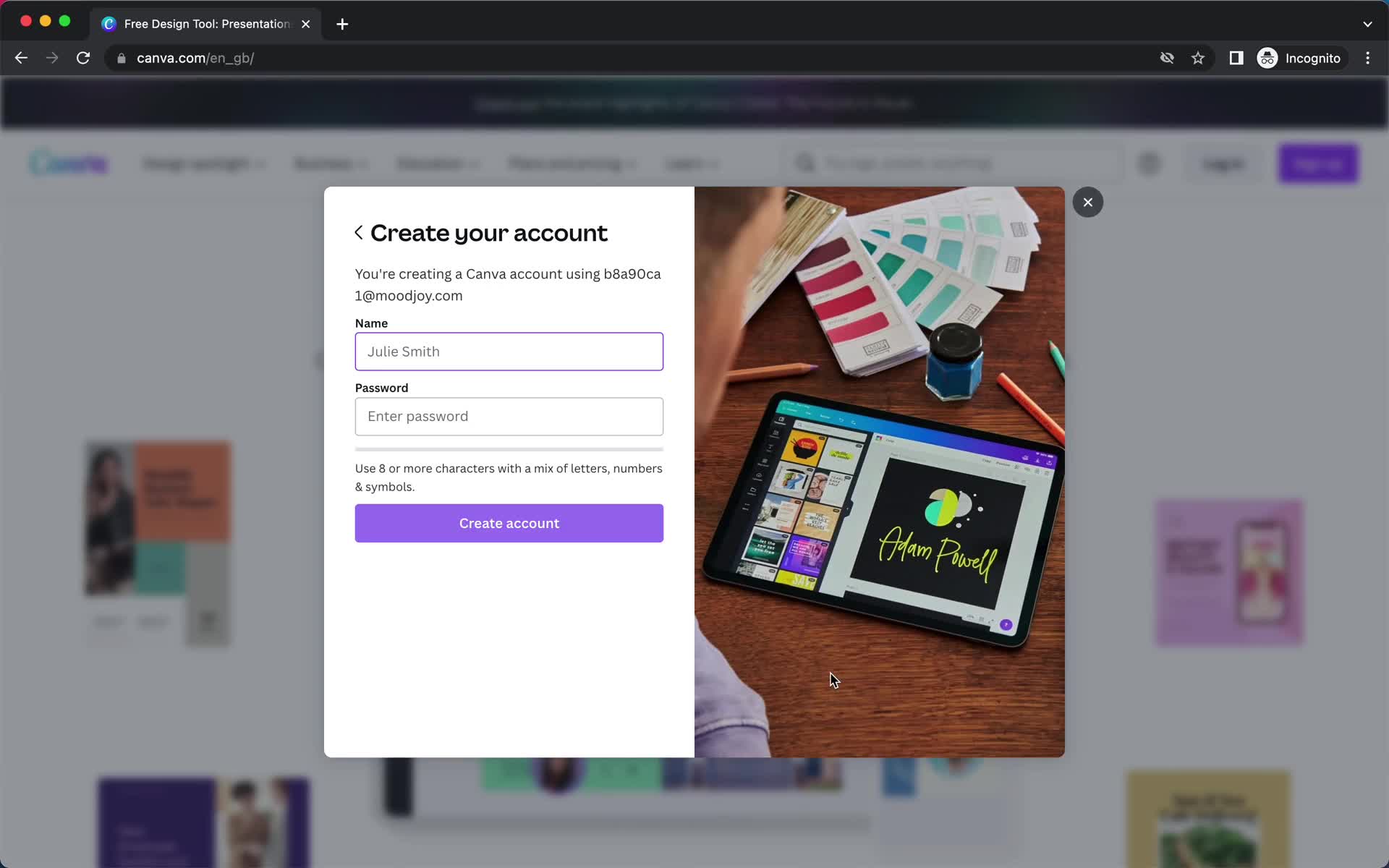 Onboarding screenshot