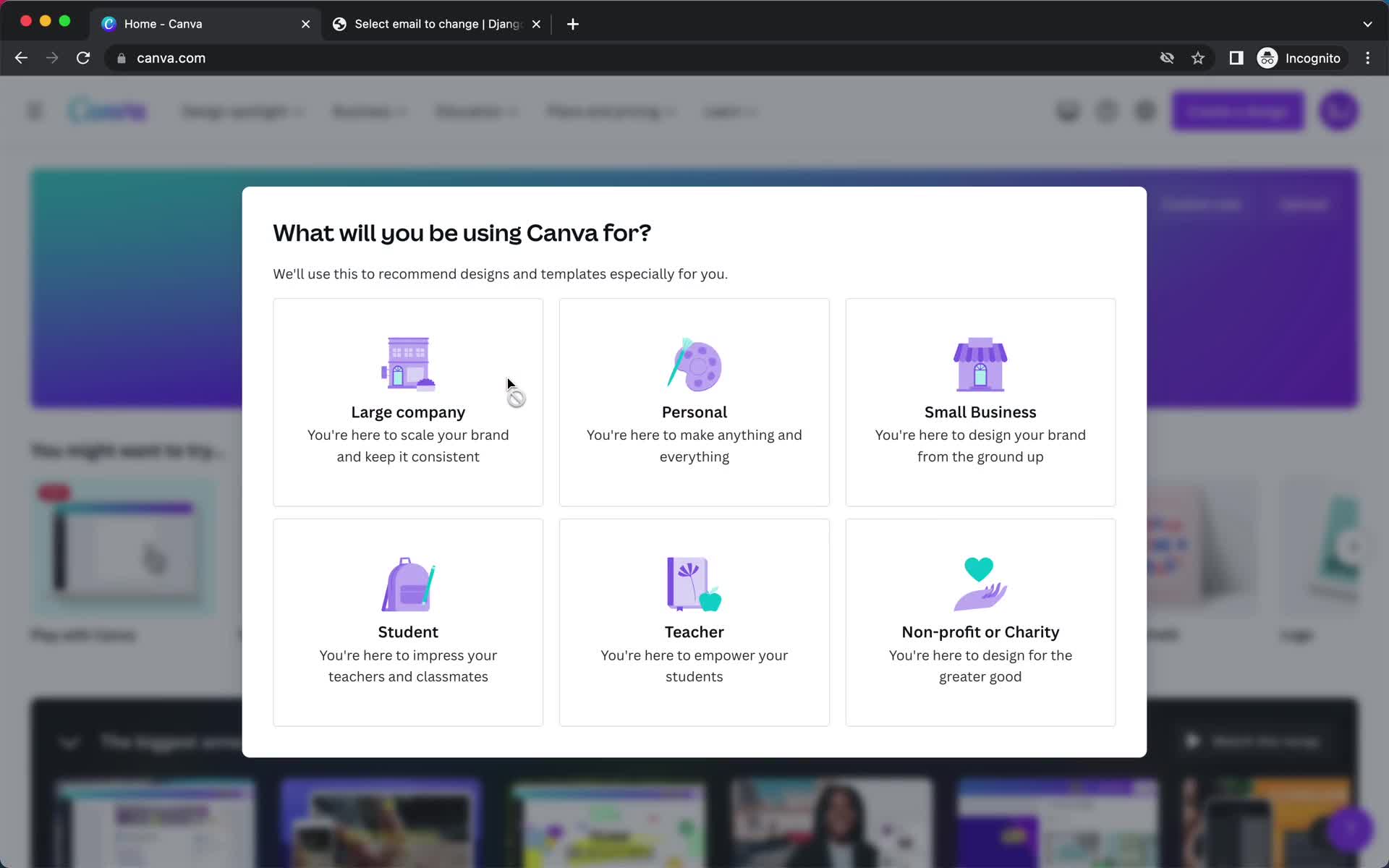 Onboarding screenshot