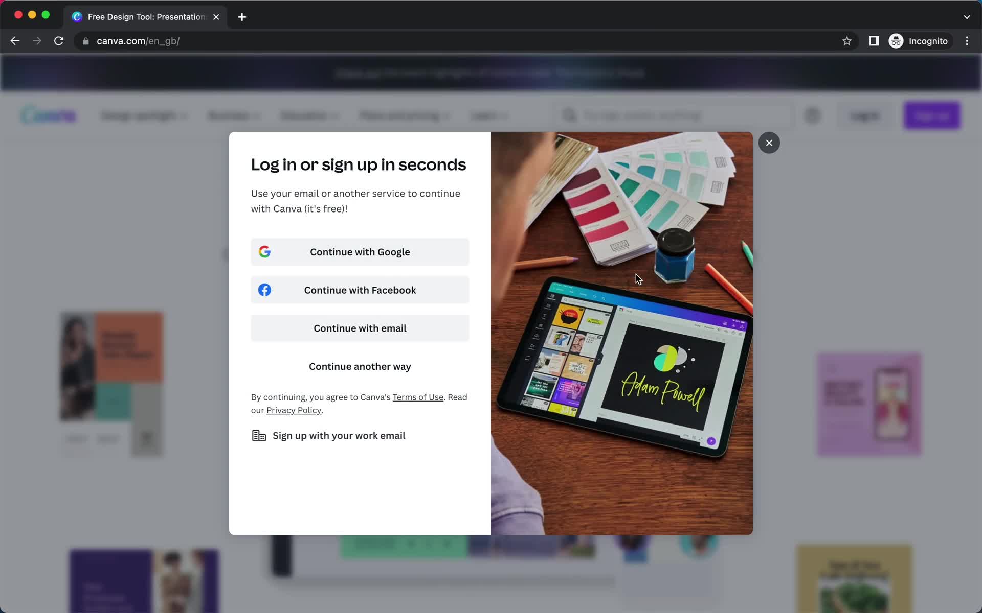 Onboarding screenshot