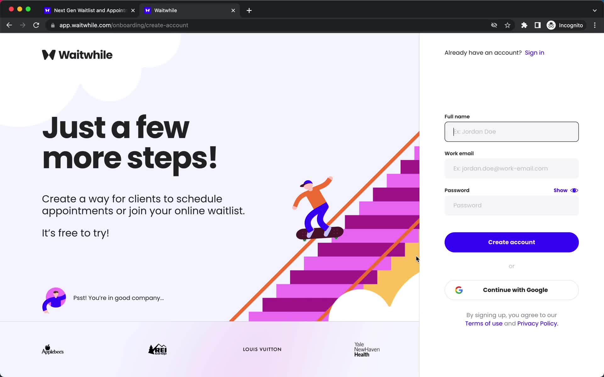 Onboarding on Waitwhile video thumbnail