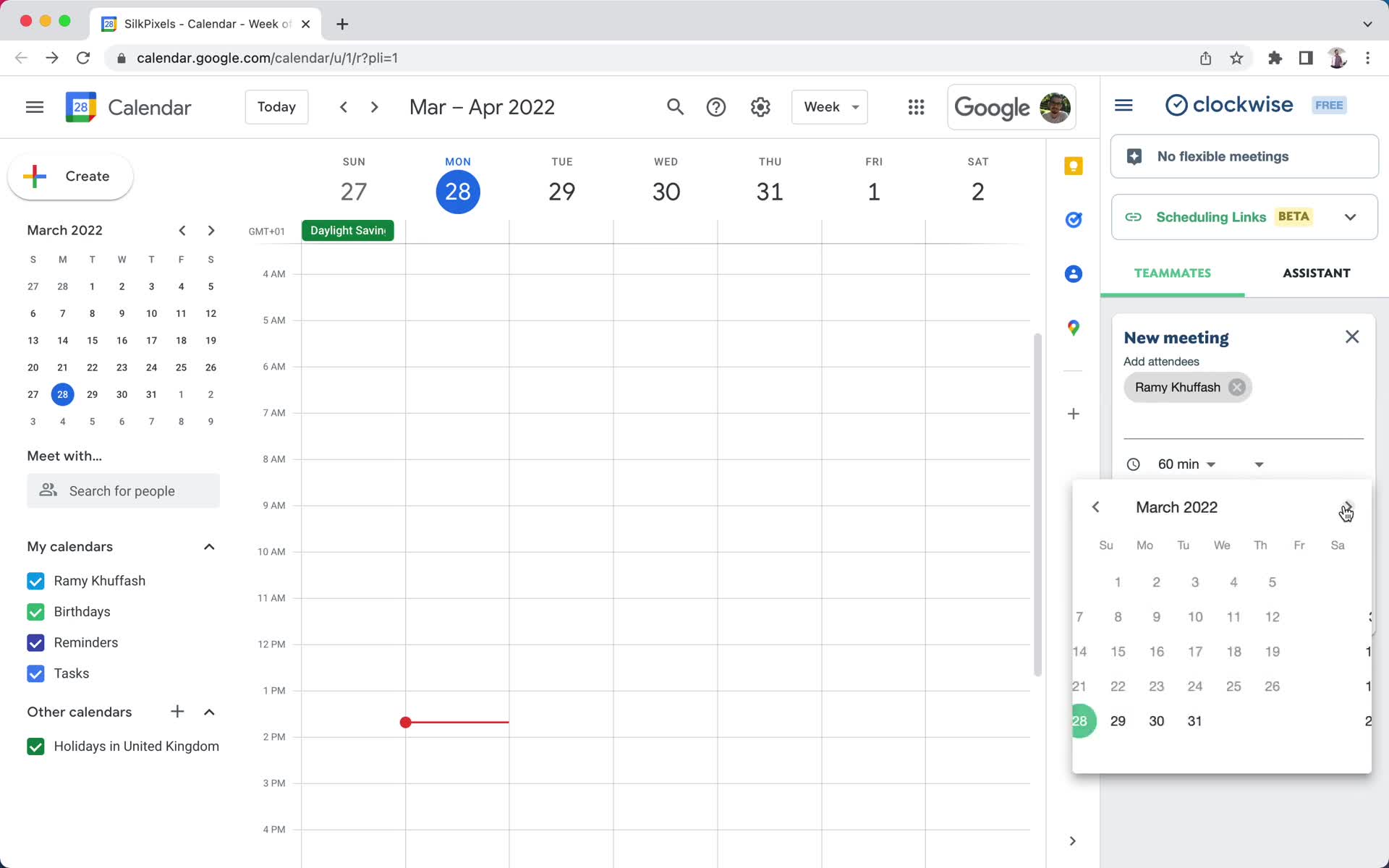 Scheduling a meeting on Clockwise video thumbnail