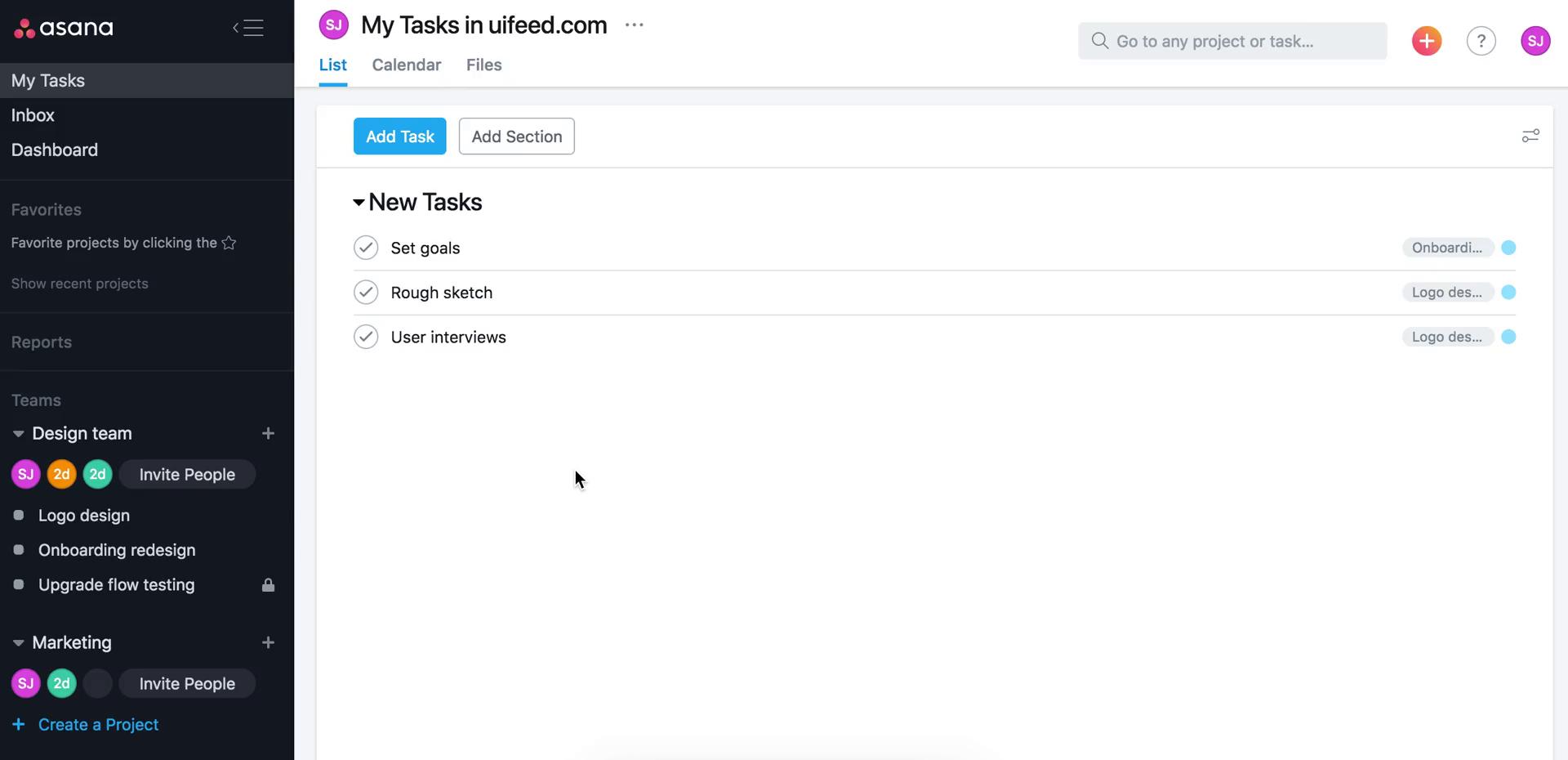 Tasks on Asana video thumbnail