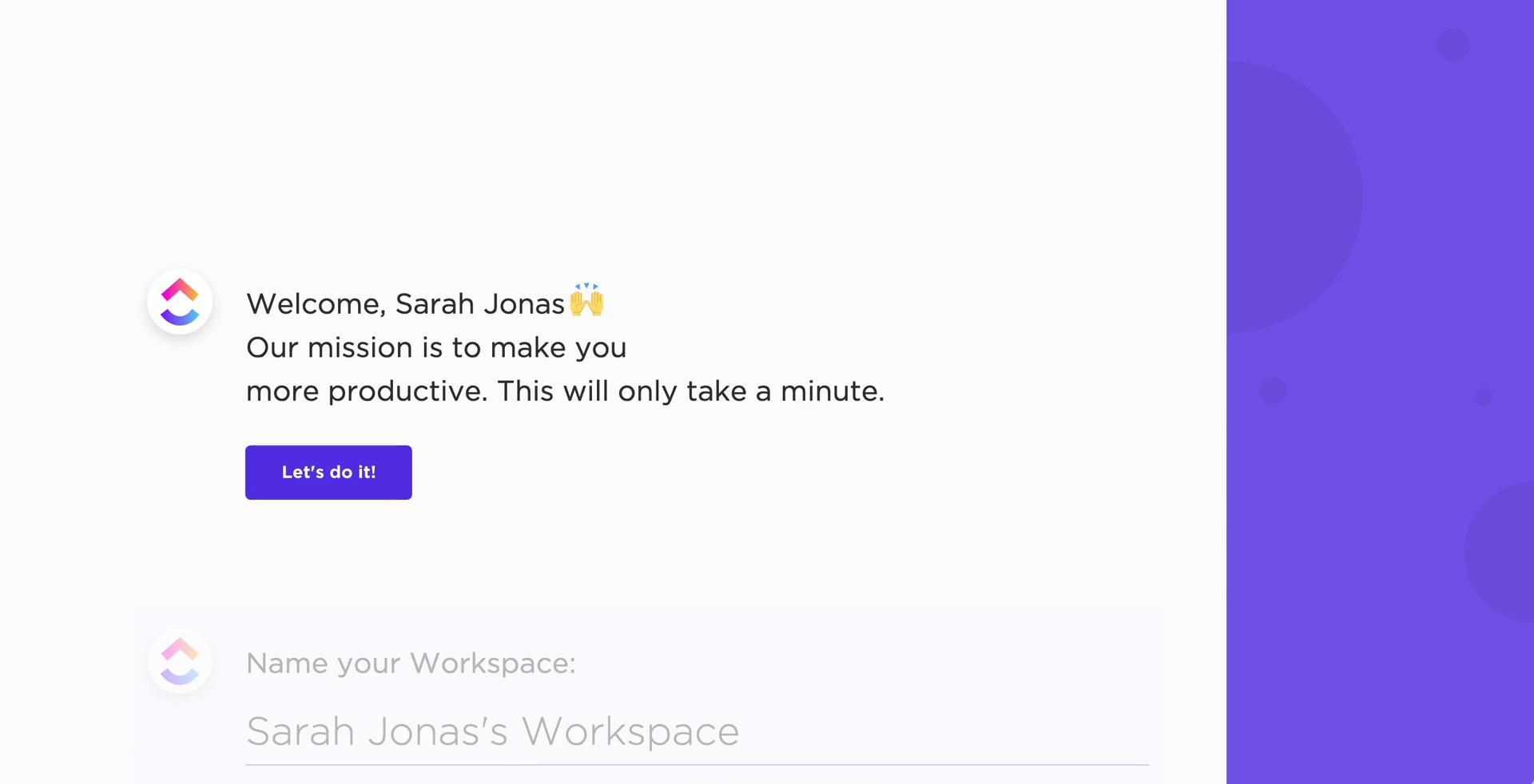 Onboarding on ClickUp video thumbnail