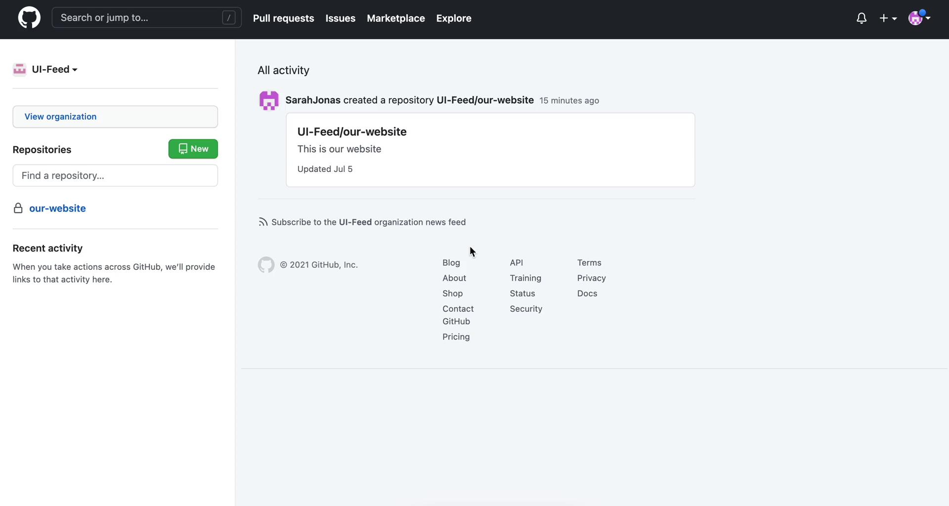 Creating a project on GitHub video thumbnail