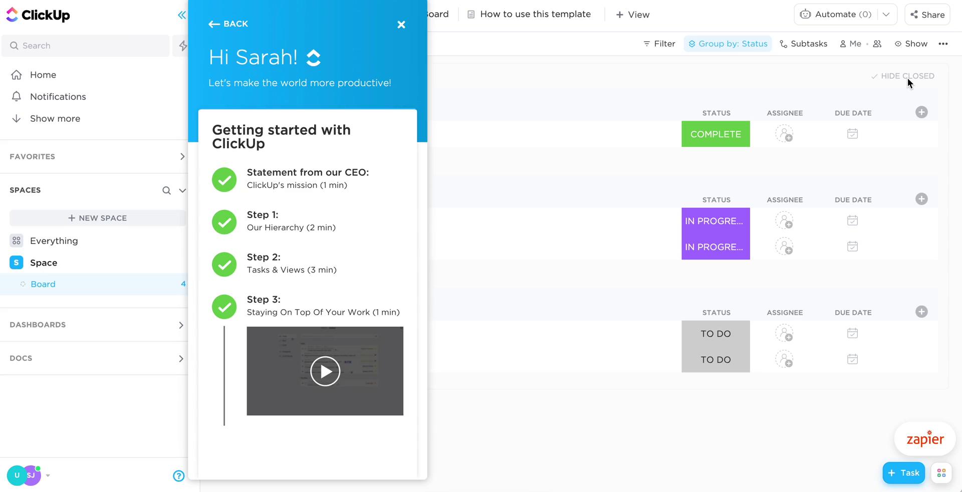 Onboarding screenshot