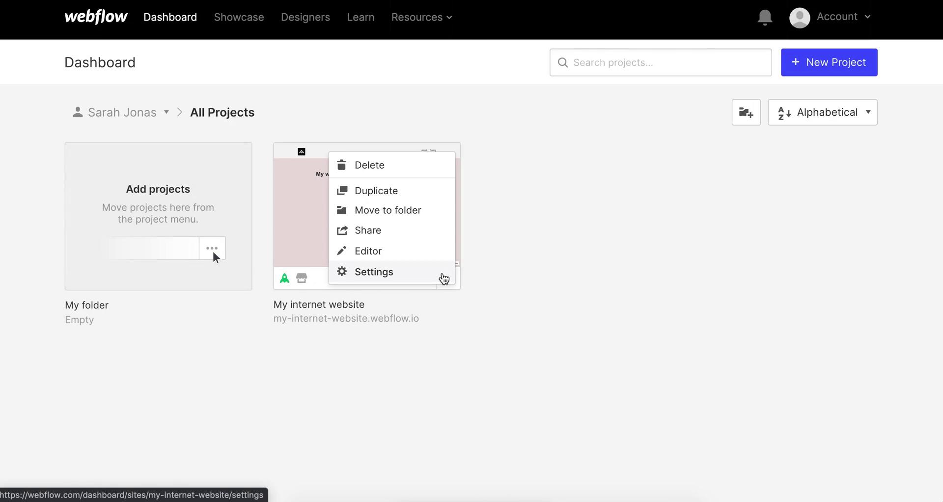 General browsing on Webflow video thumbnail
