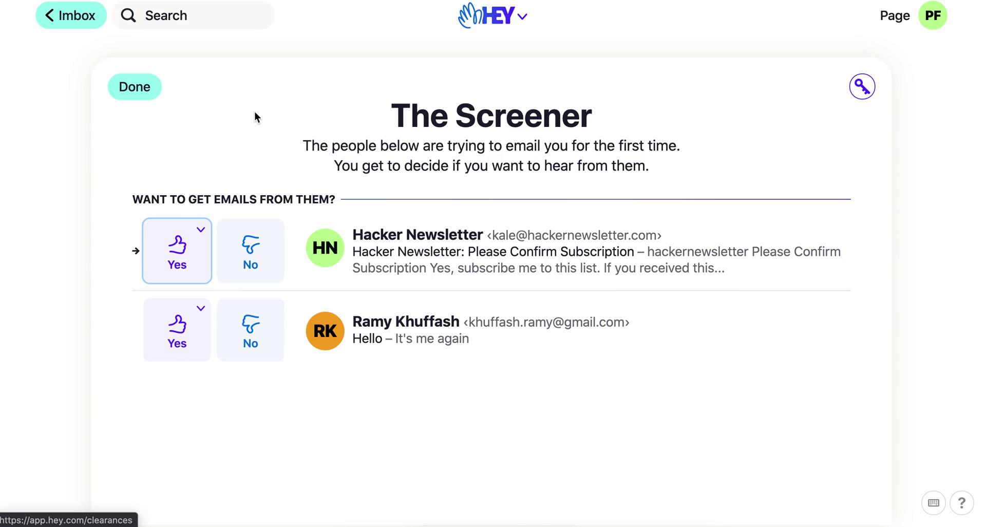 Screening on Hey video thumbnail