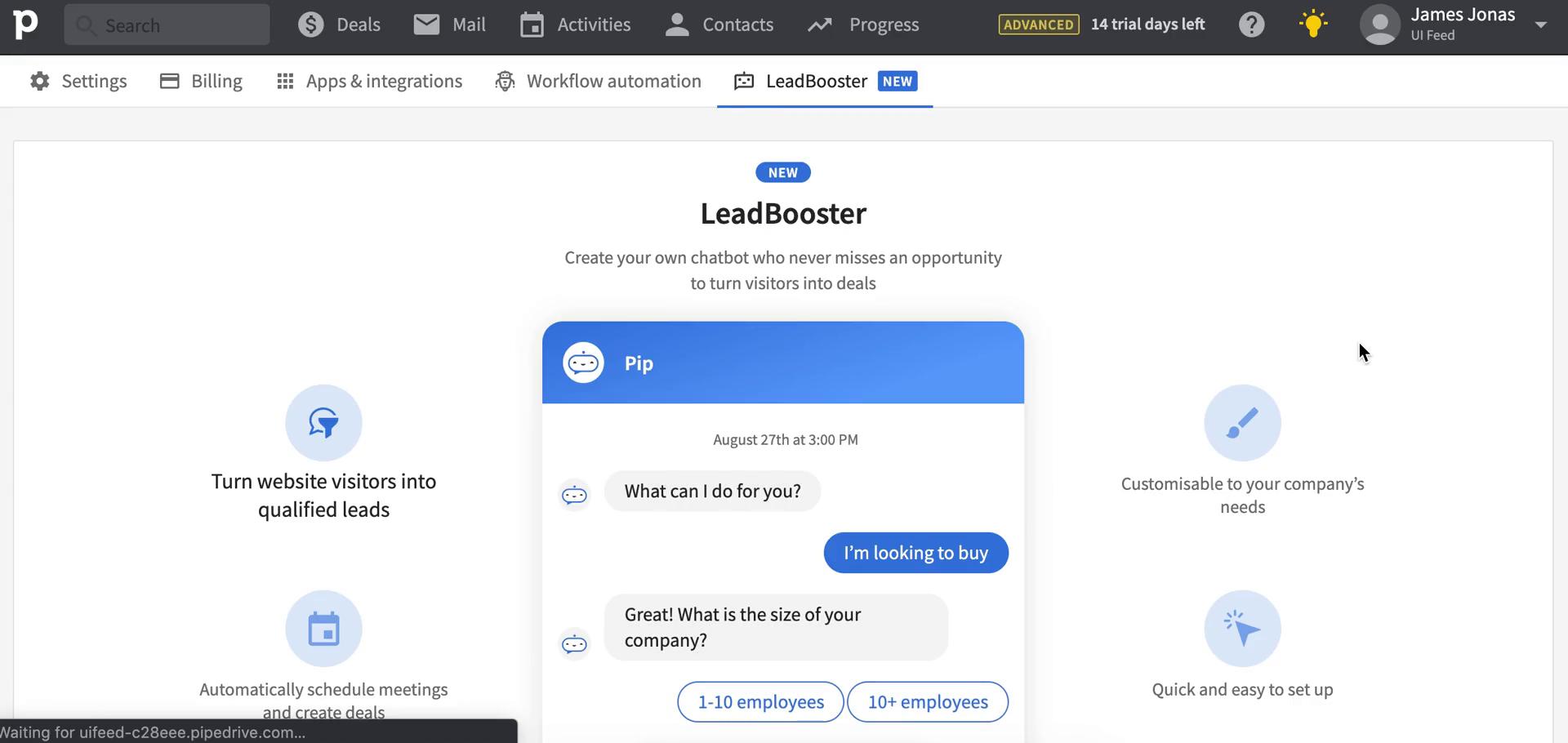 Building a chat bot on Pipedrive video thumbnail