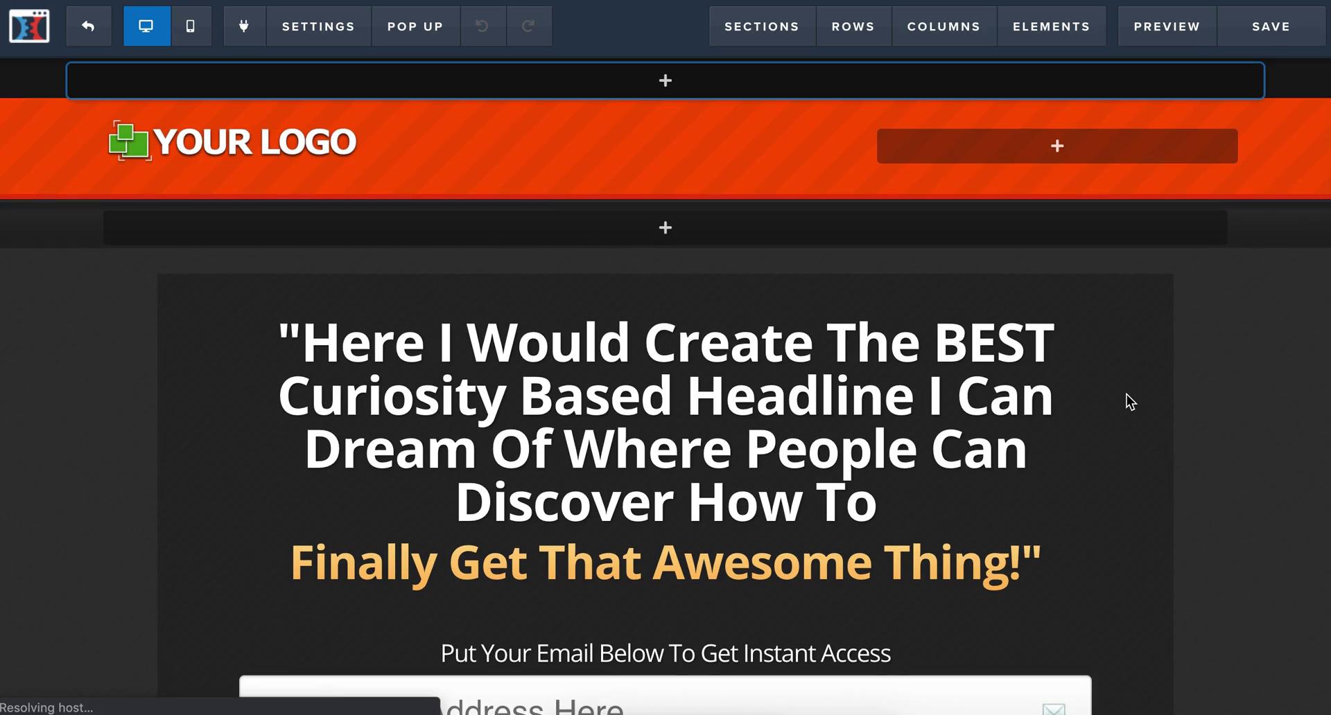 Creating a landing page on ClickFunnels video thumbnail