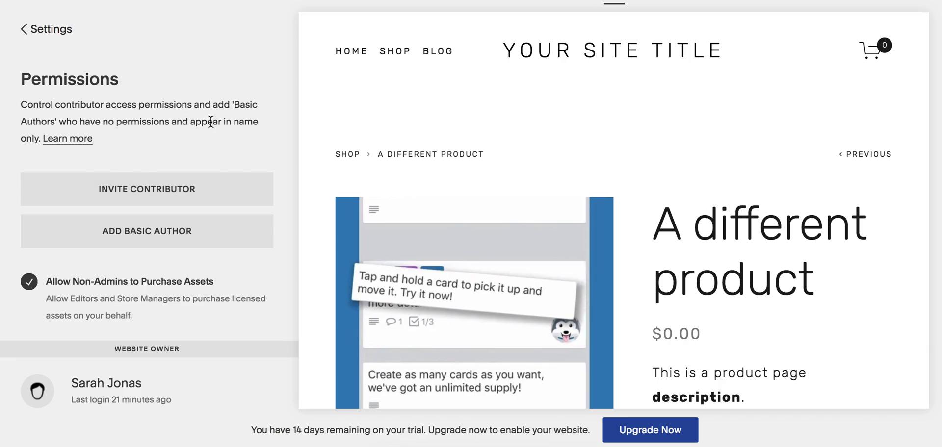 Inviting people on Squarespace video thumbnail
