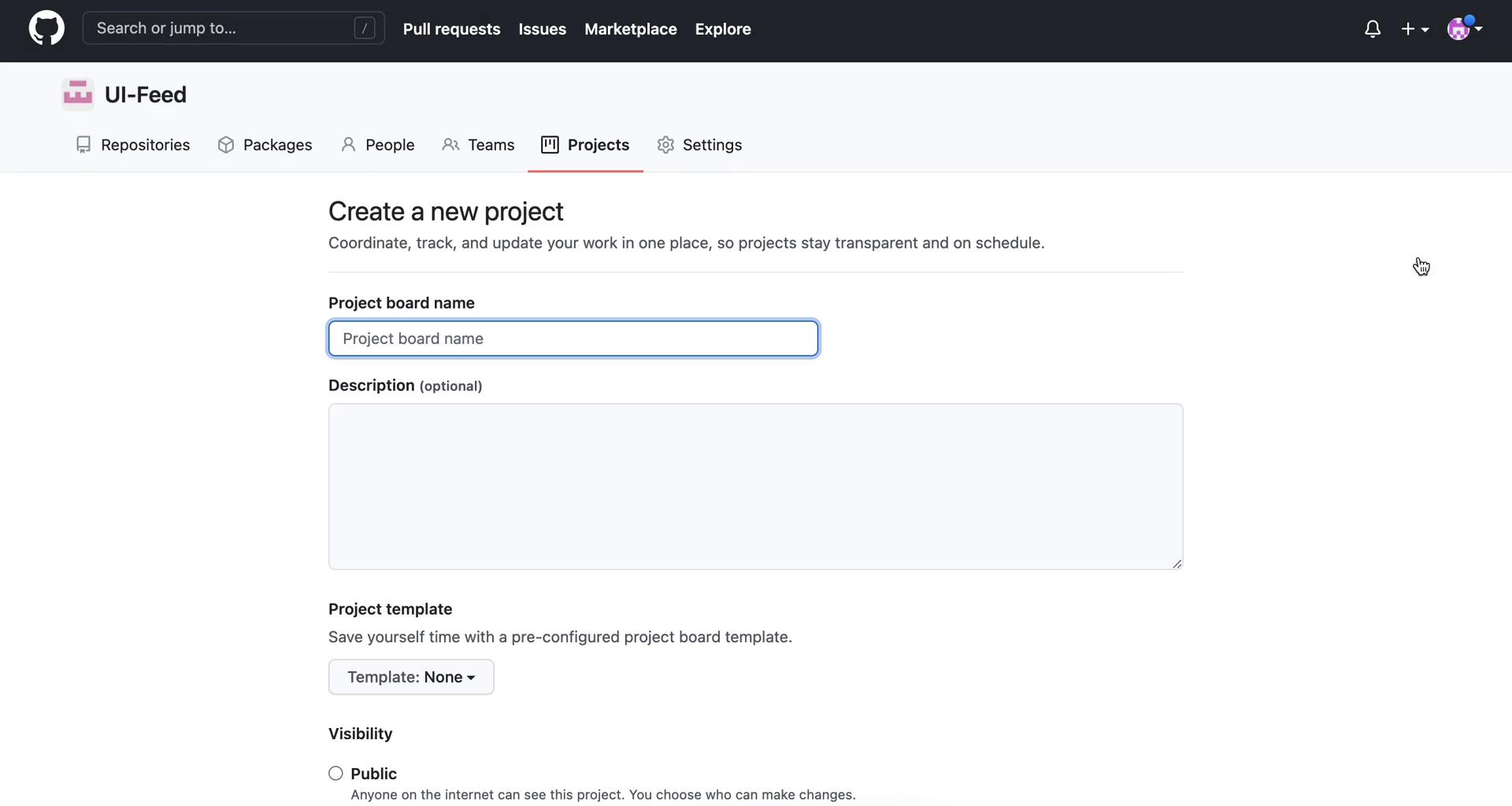 Creating a project on GitHub video thumbnail