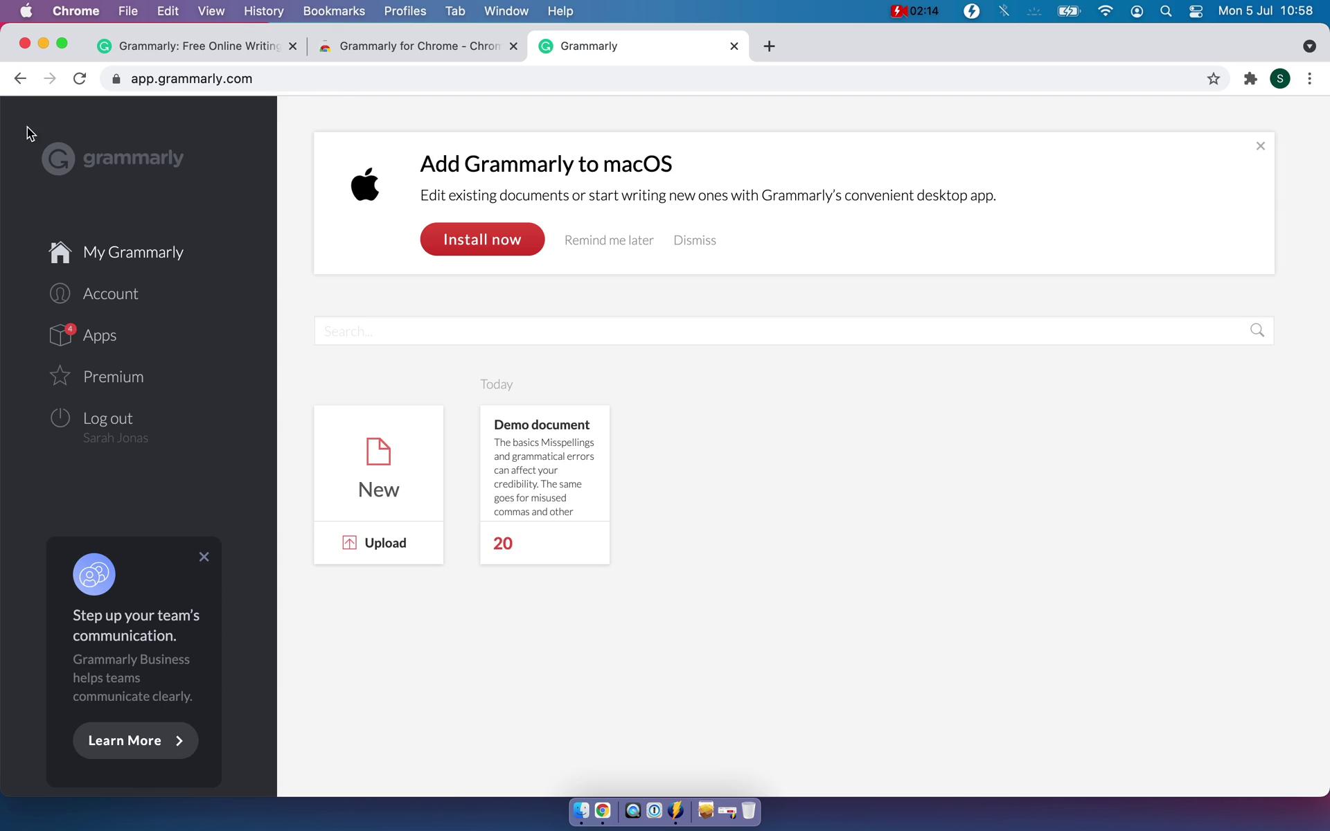 Onboarding screenshot