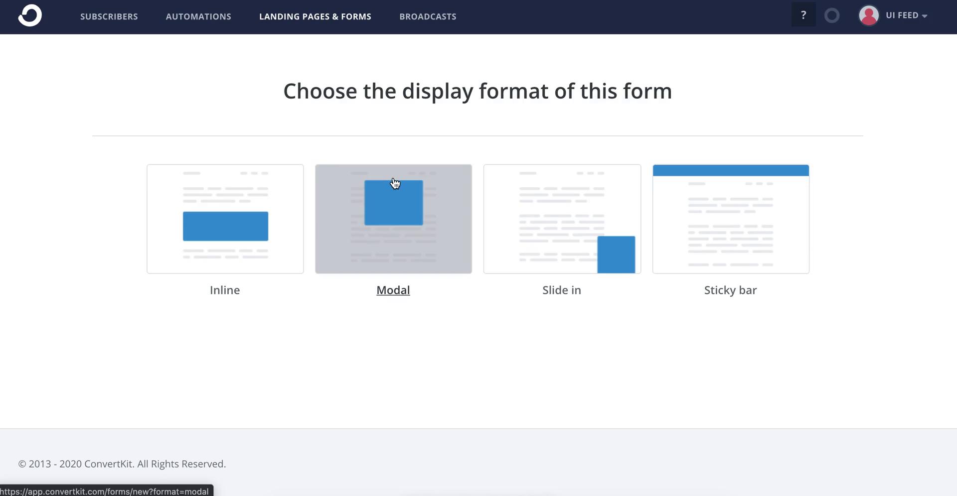 Creating a form on ConvertKit video thumbnail