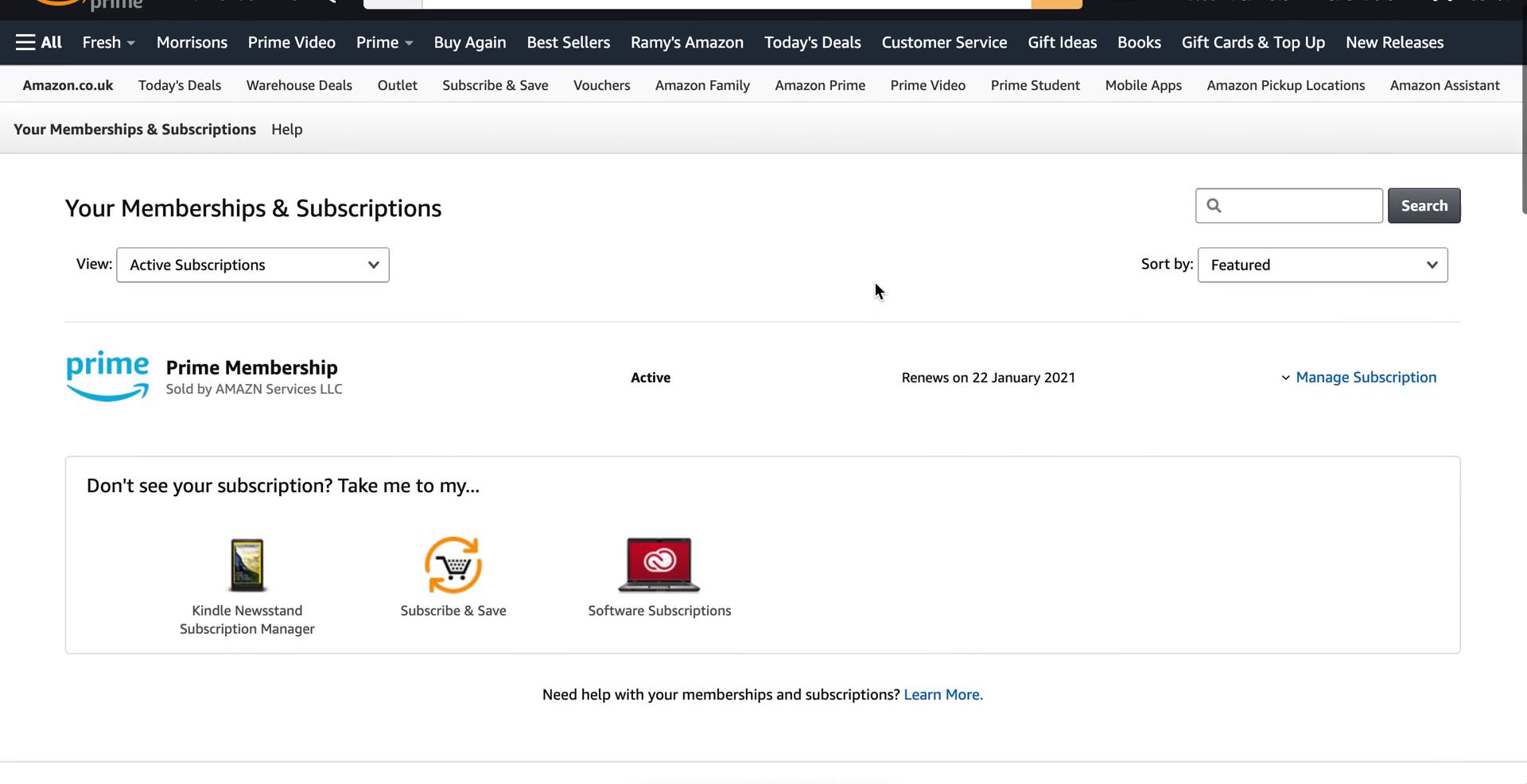 Cancelling your subscription on Amazon video thumbnail