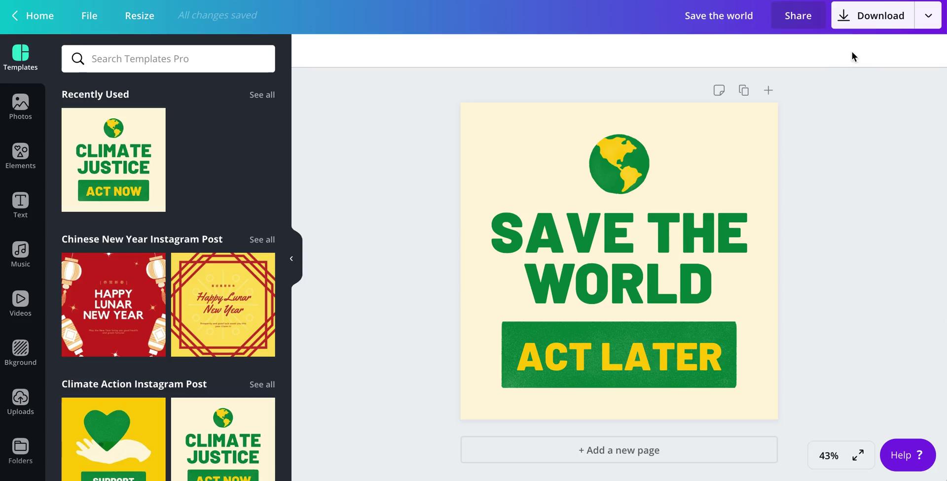 Sharing screenshot