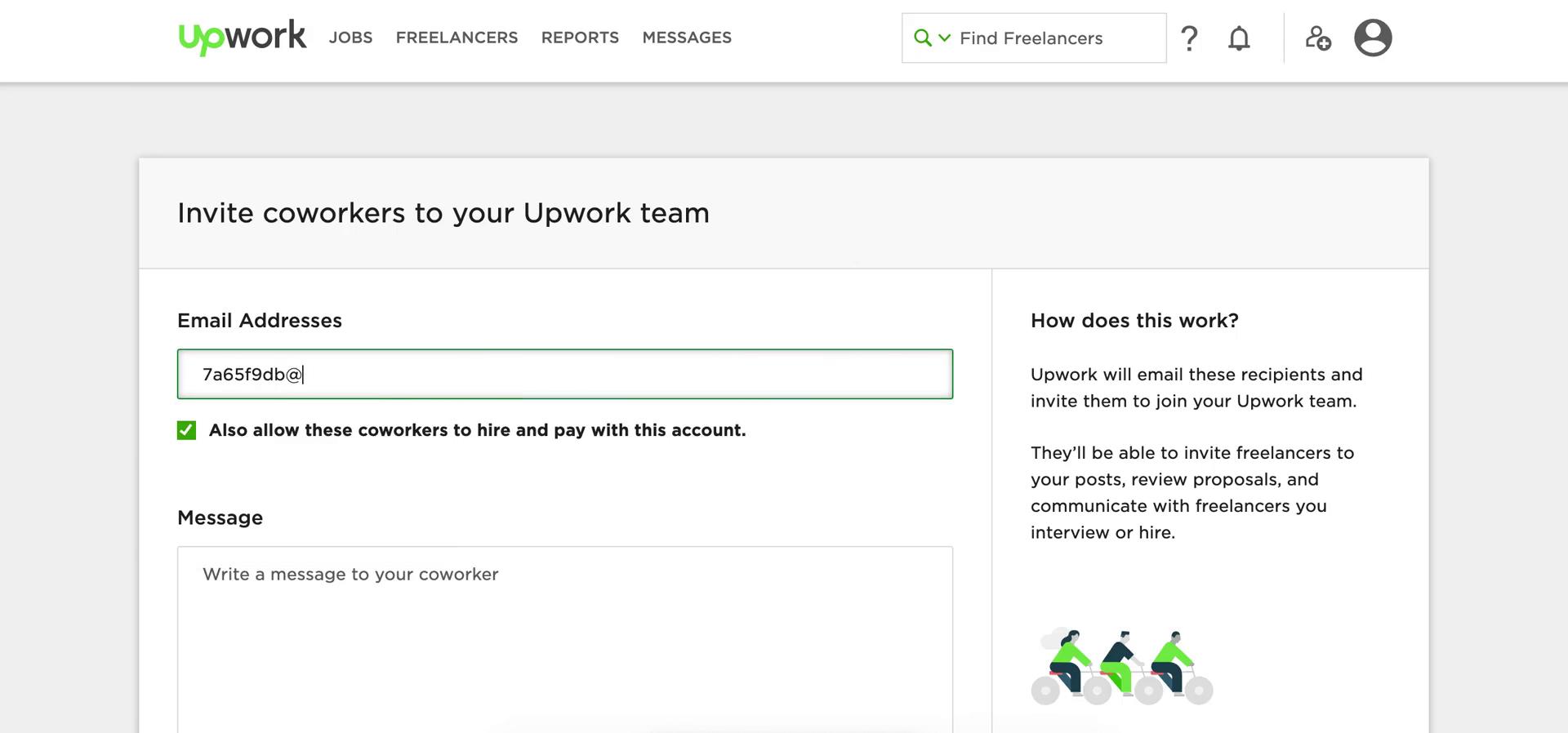 Inviting people on Upwork video thumbnail