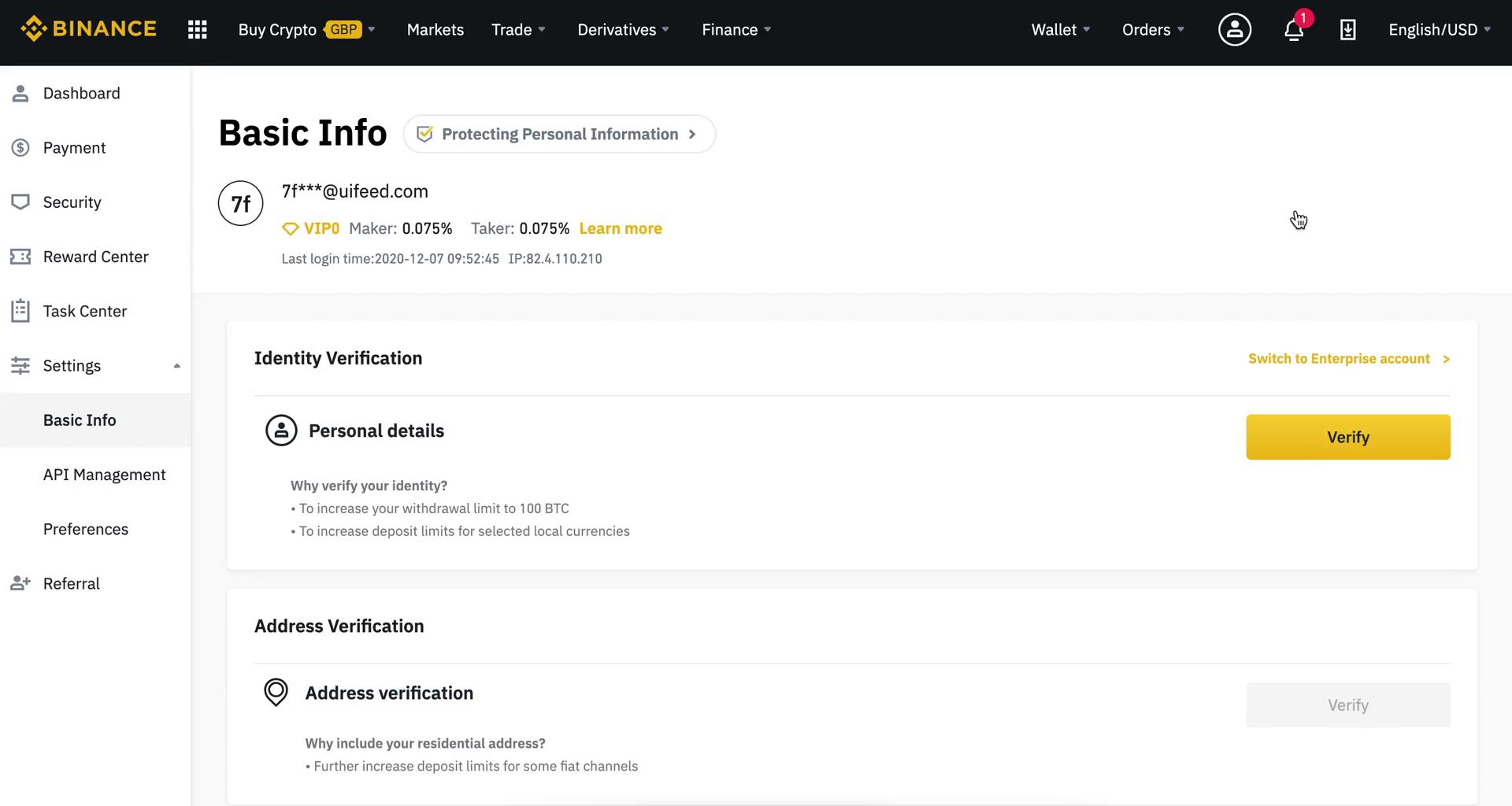 Identity verification on Binance video thumbnail