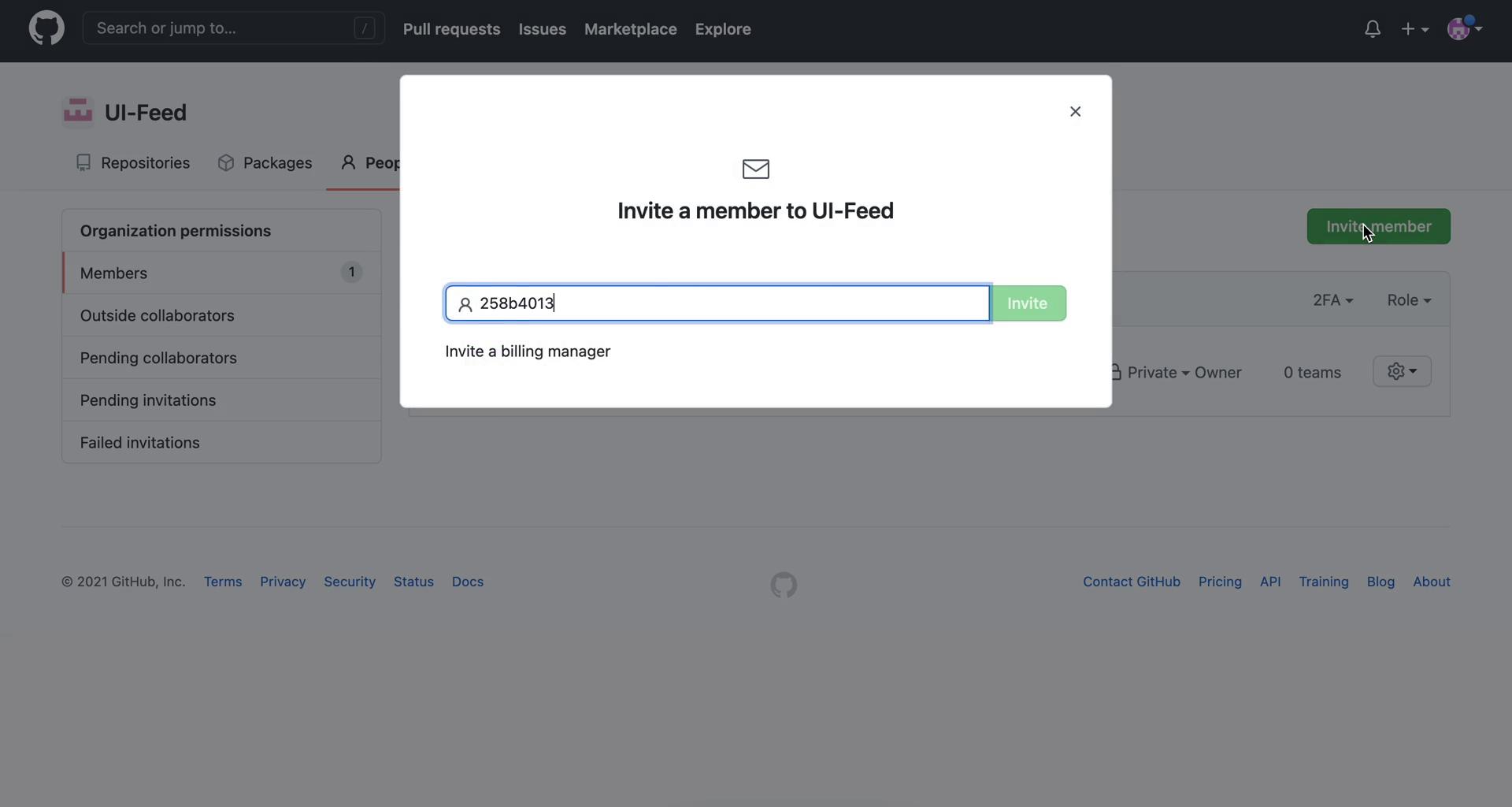Inviting people on GitHub video thumbnail