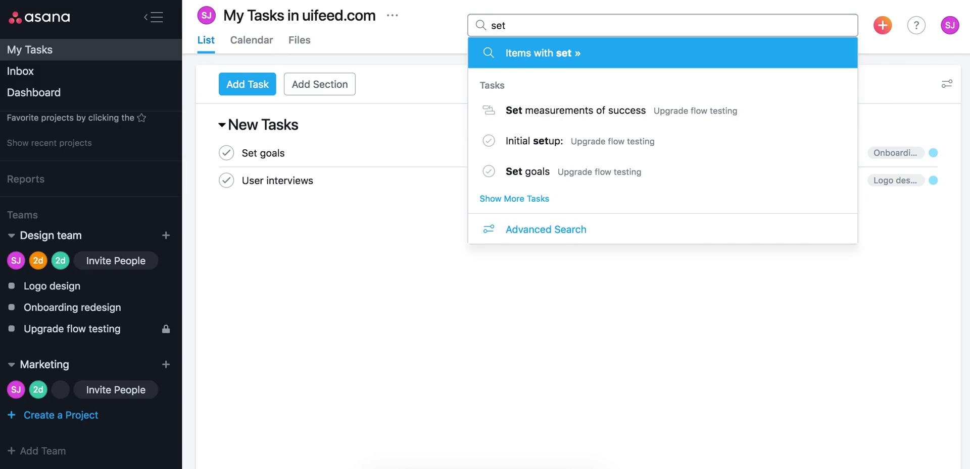 Searching on Asana video thumbnail