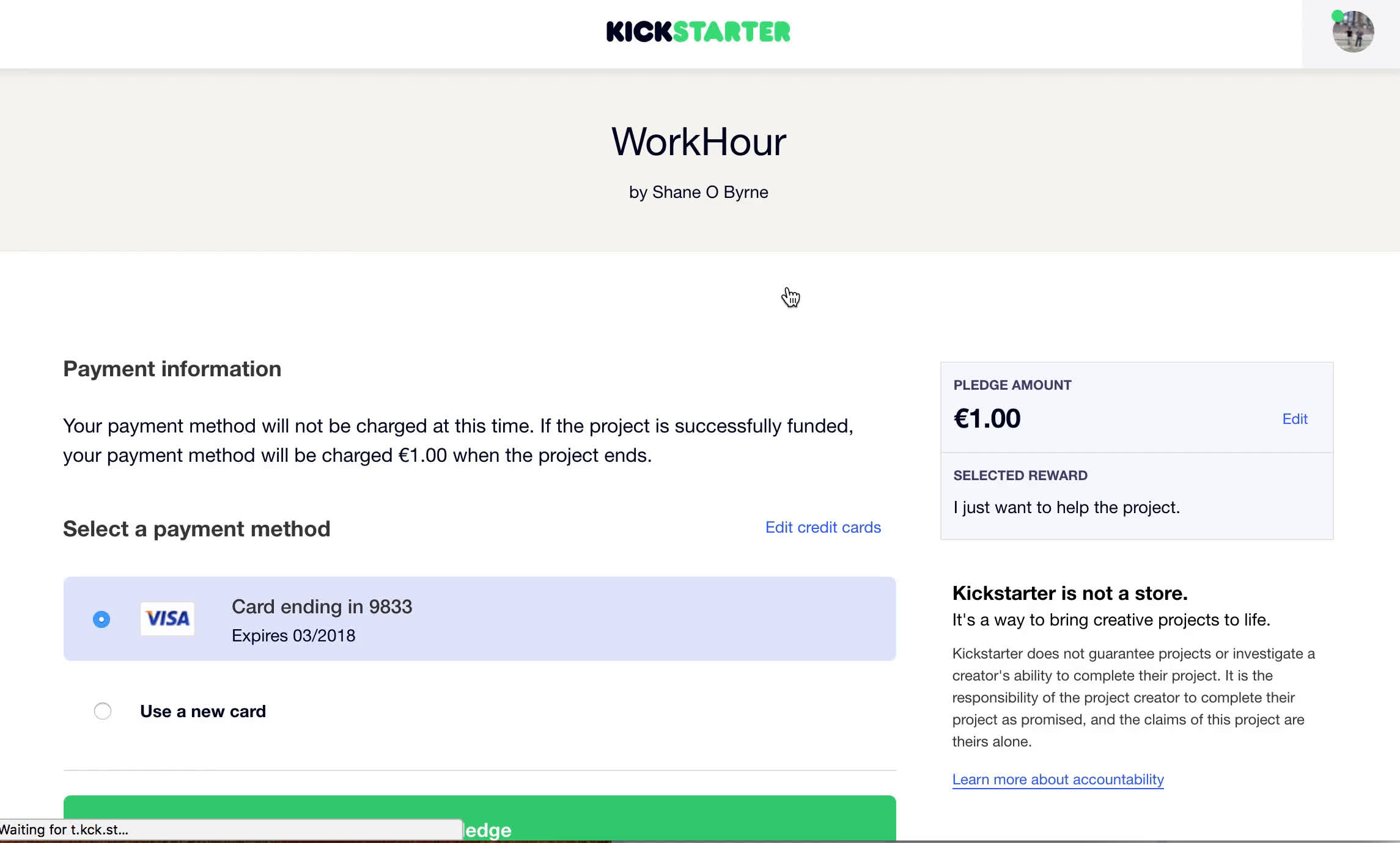 Backing a project on Kickstarter video thumbnail