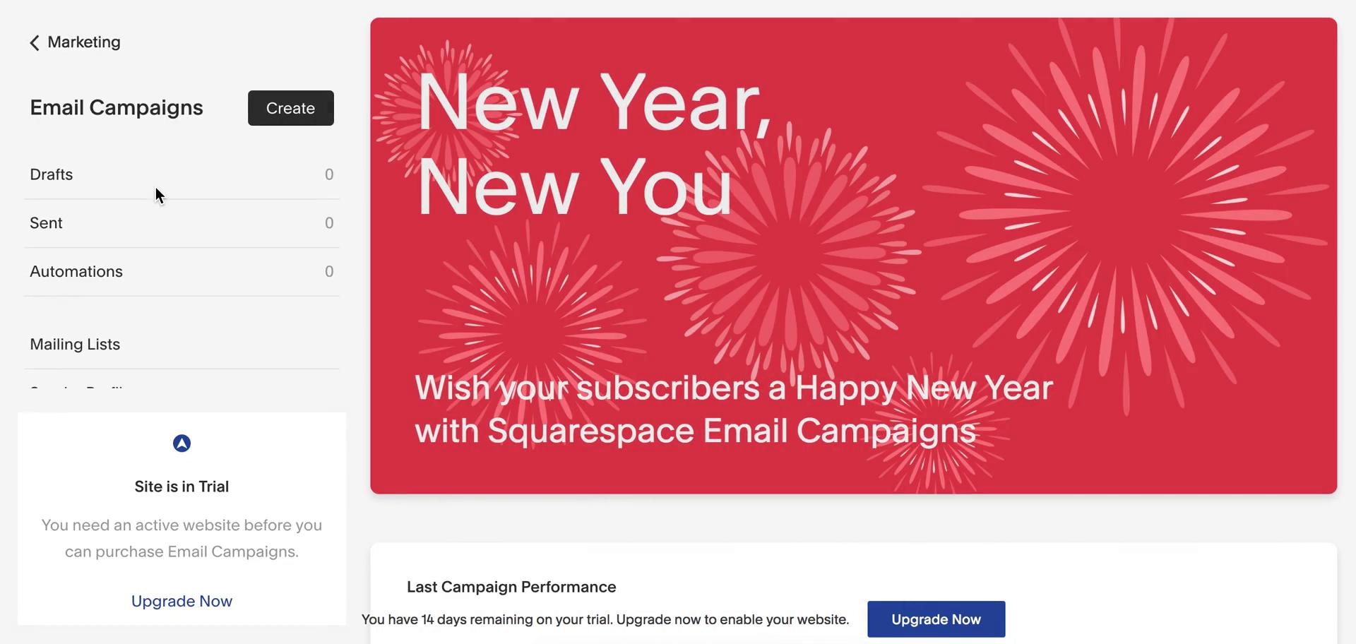 Creating an email campaign on Squarespace video thumbnail