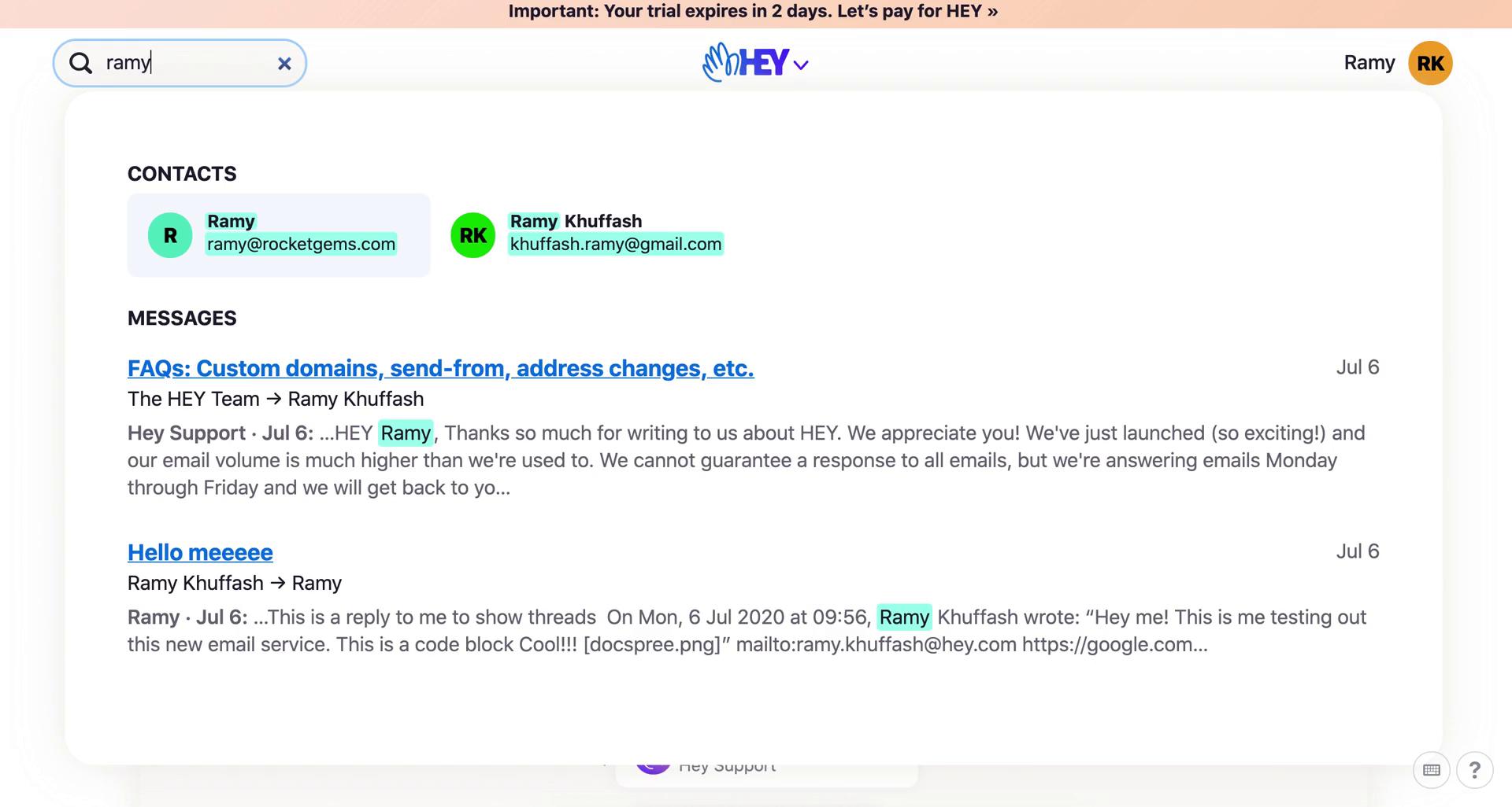 Searching on Hey video thumbnail