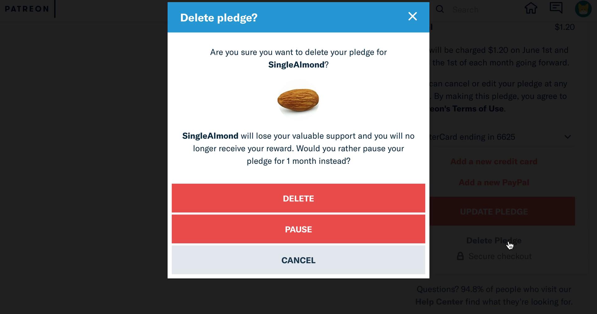 Cancelling your subscription on Patreon video thumbnail