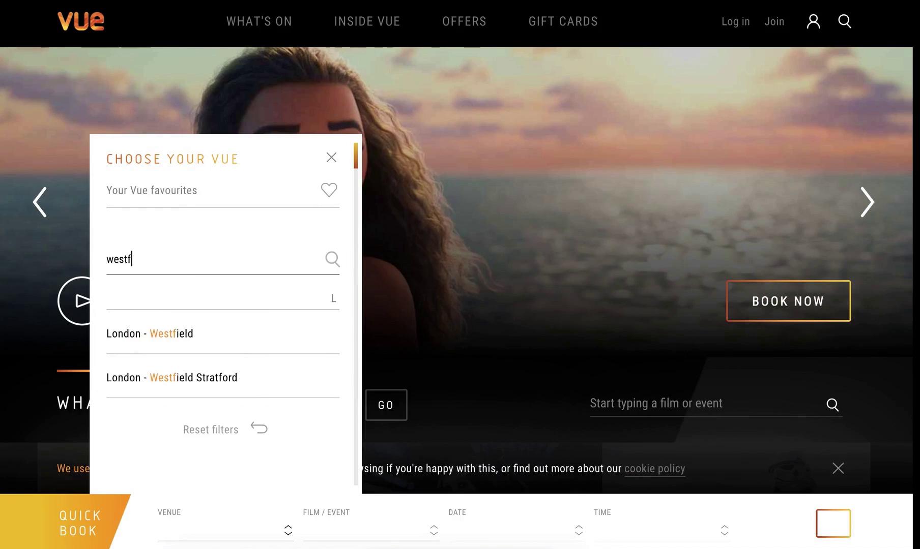 Buying a ticket on Vue Cinemas video thumbnail