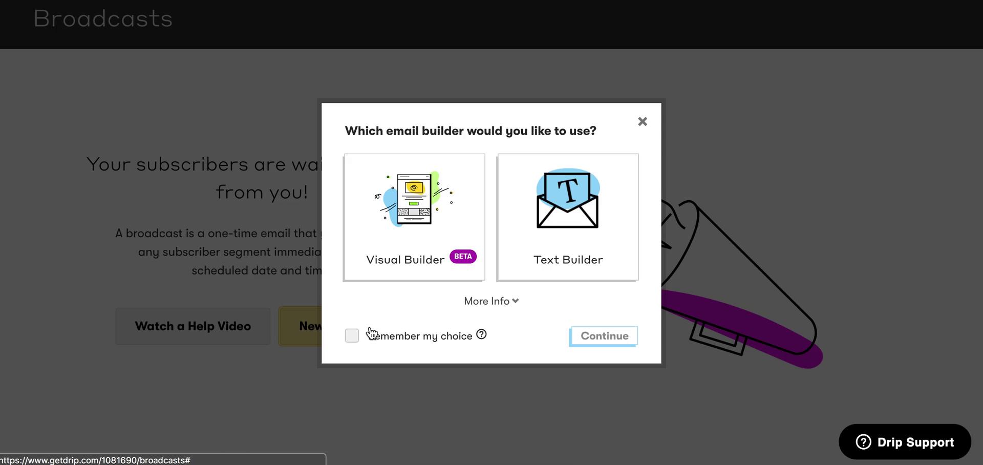 Creating an email campaign on Drip video thumbnail