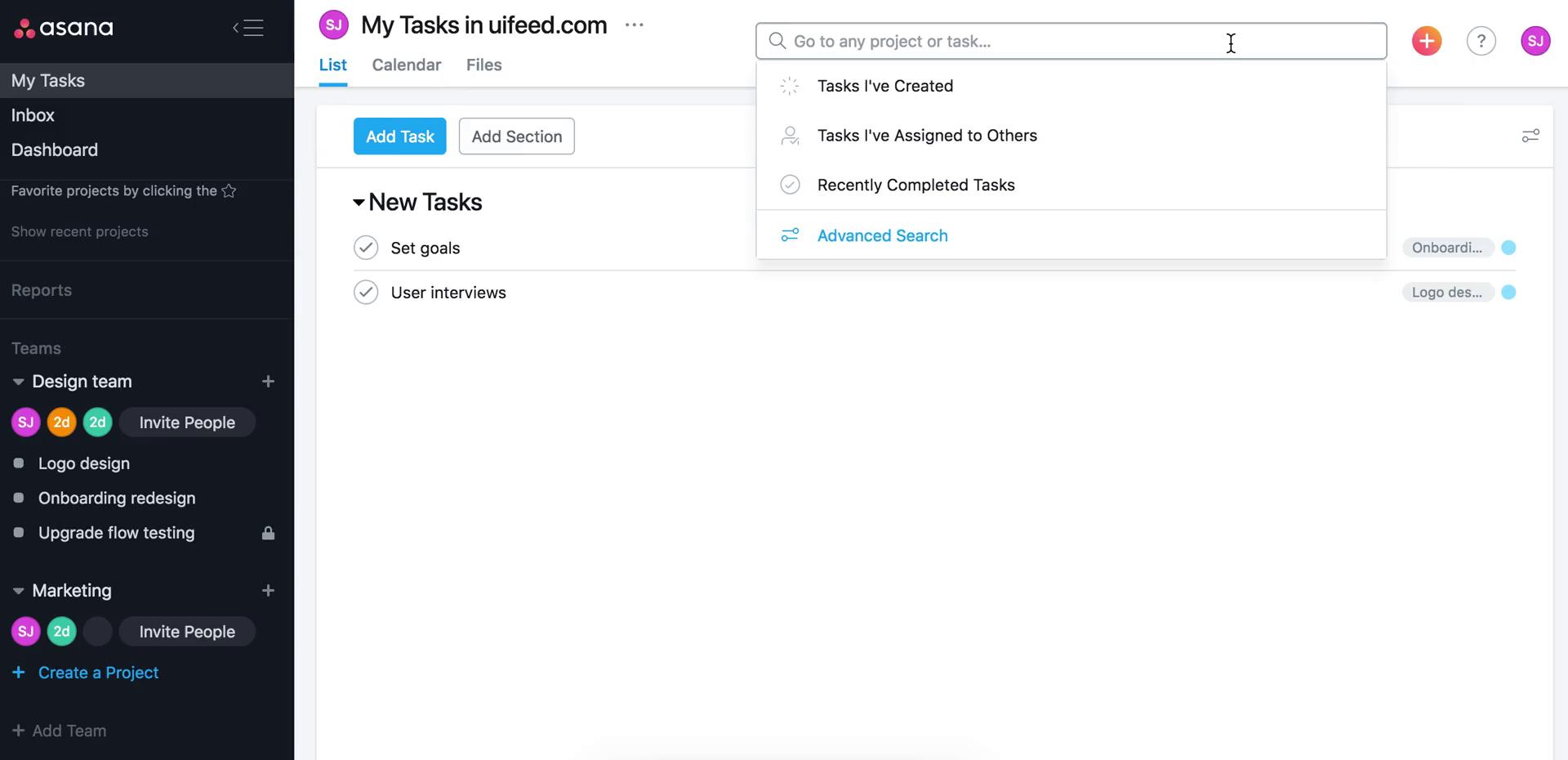 Searching on Asana video thumbnail