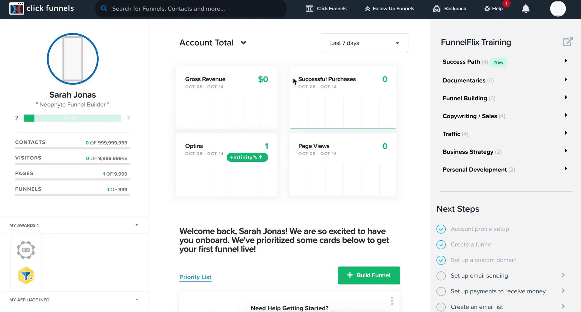 Creating a funnel on ClickFunnels video thumbnail