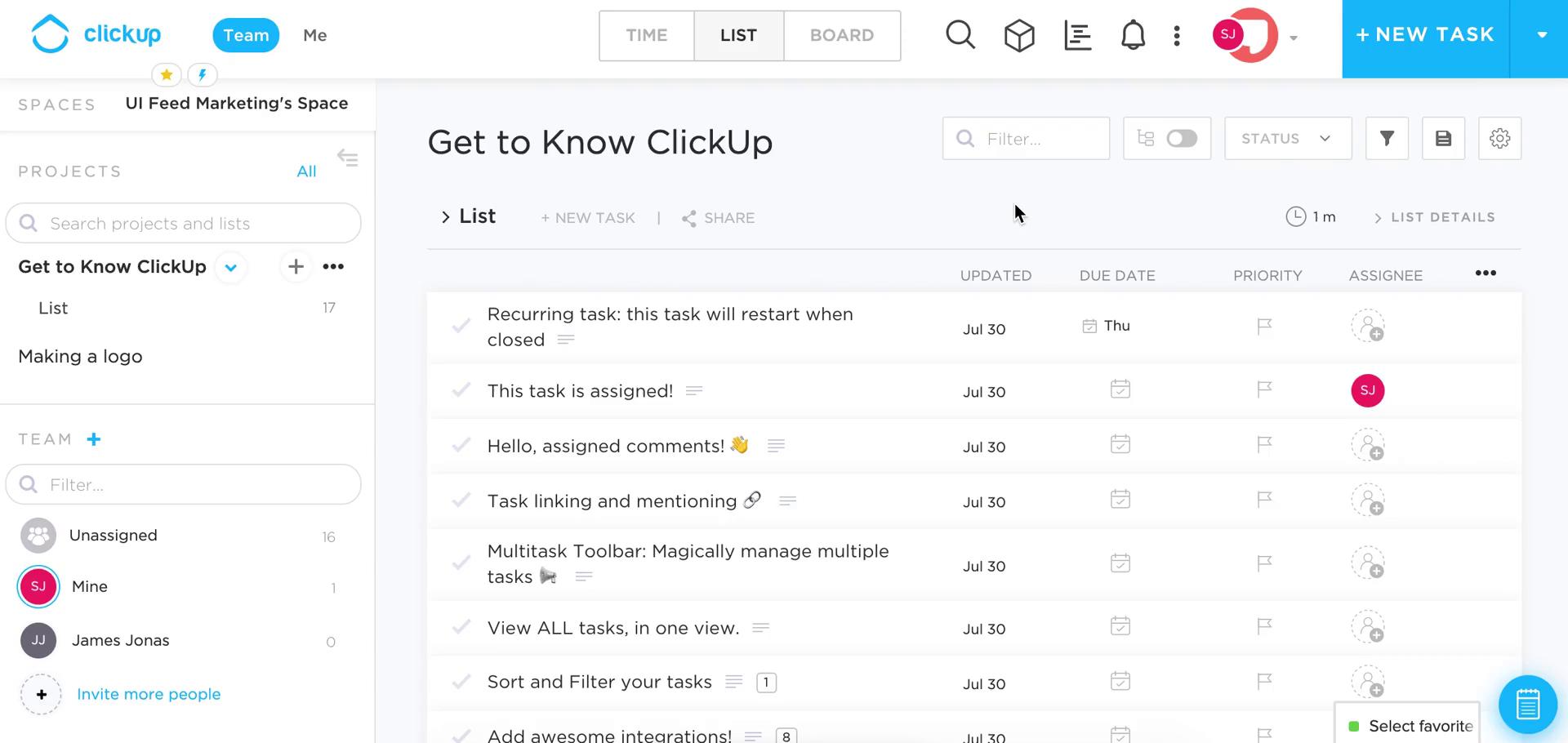 Searching on ClickUp video thumbnail