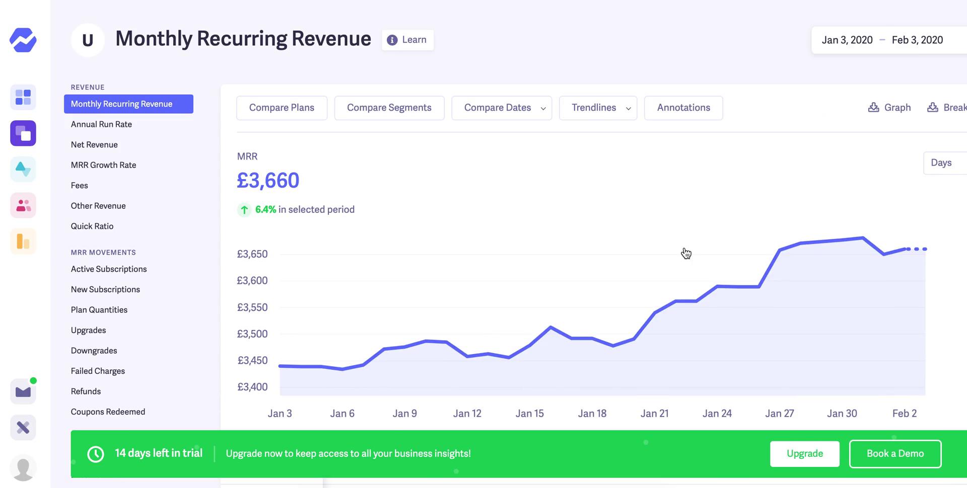Setting goals on Baremetrics video thumbnail