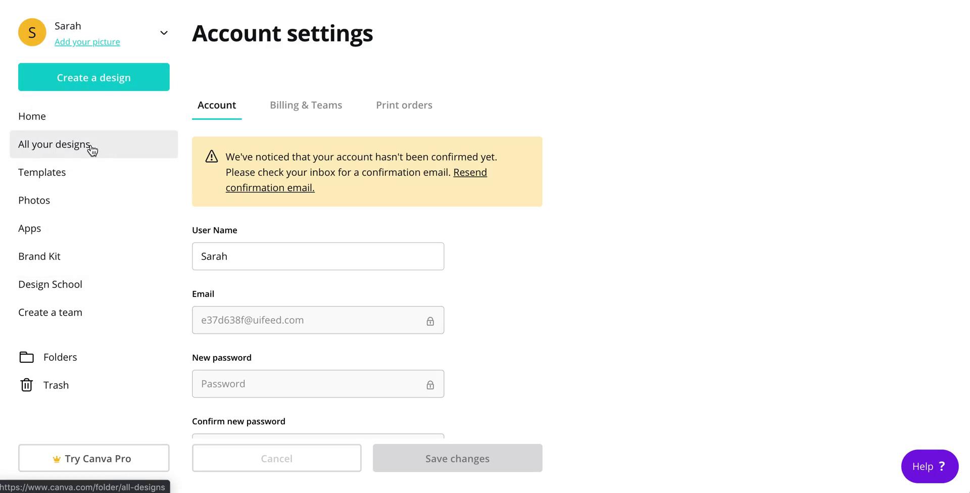 Inviting people screenshot
