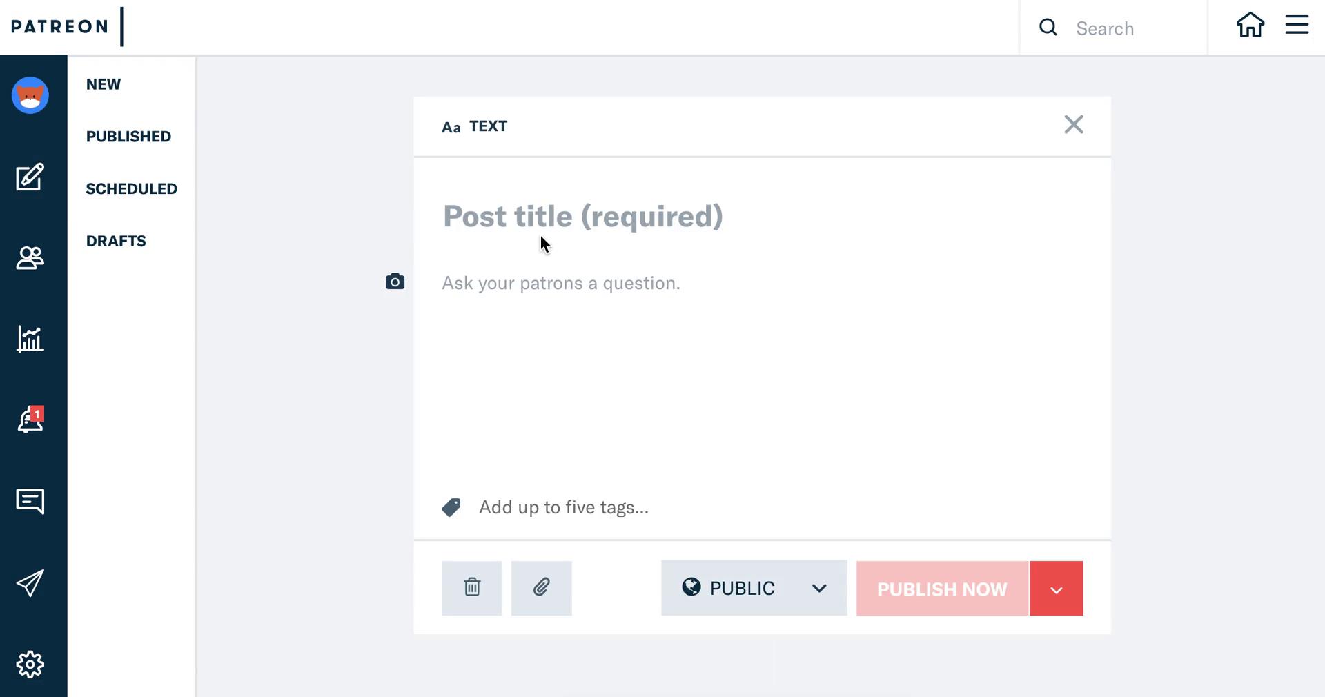 Creating a post on Patreon video thumbnail