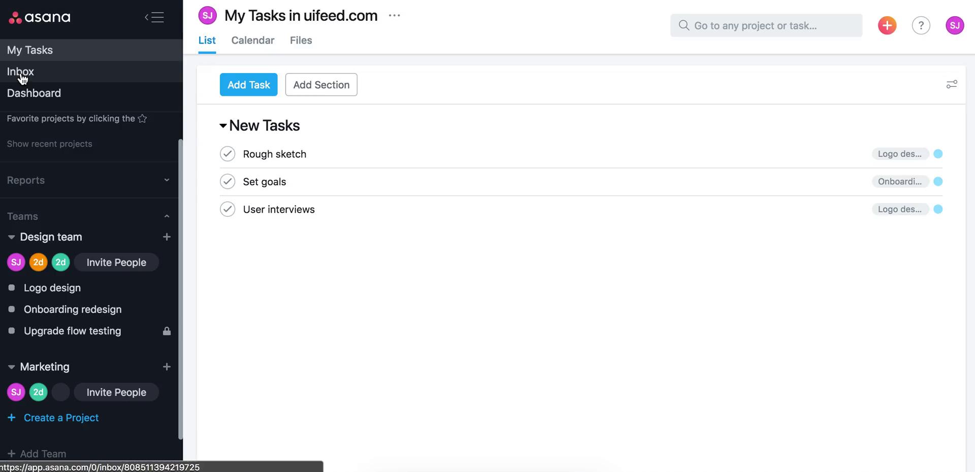Activity feed on Asana video thumbnail