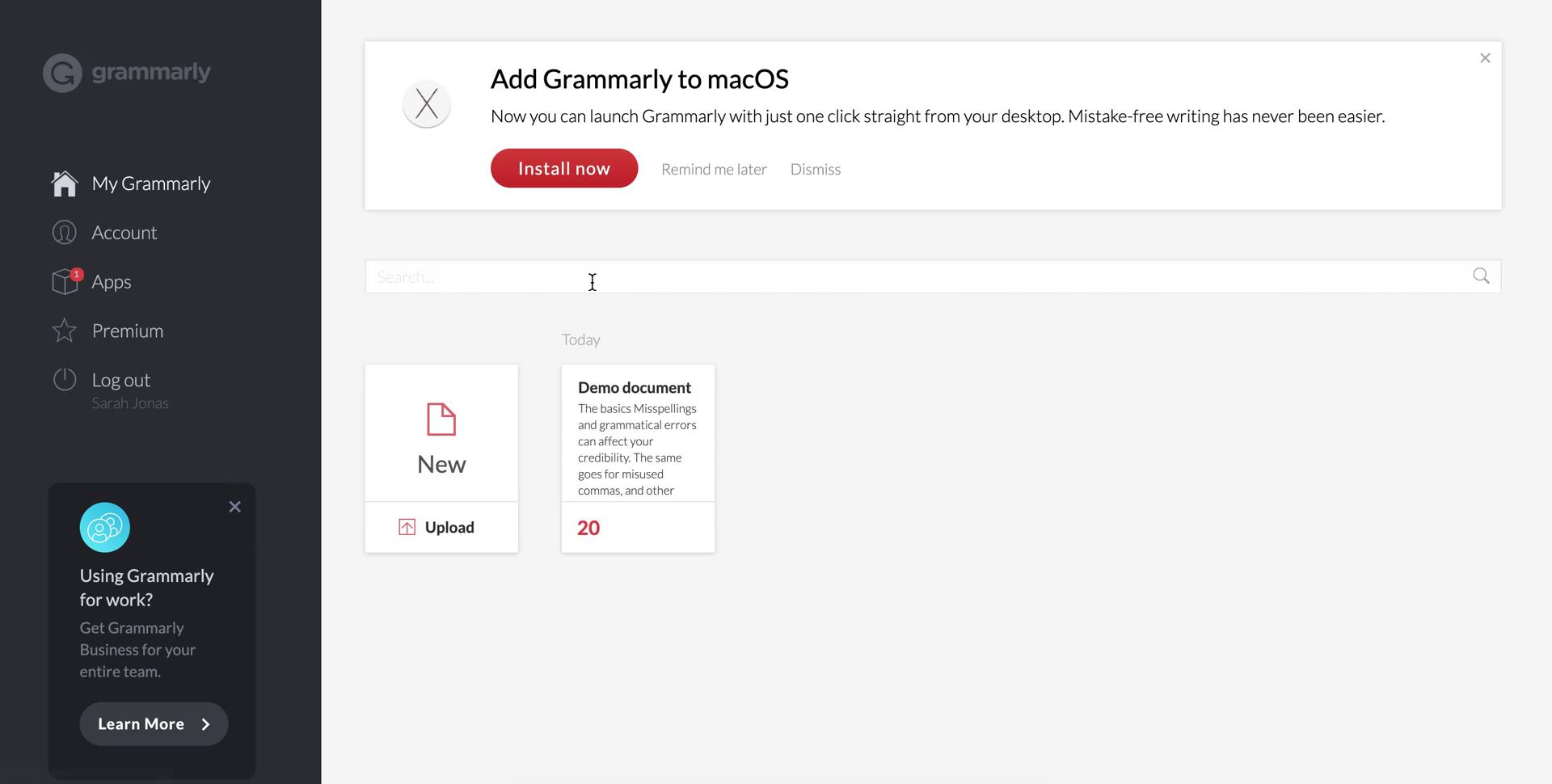 Onboarding screenshot