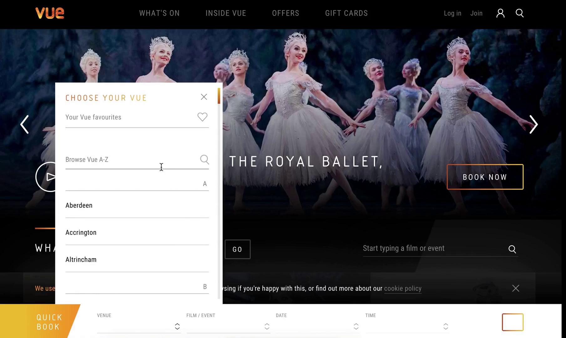 Buying a ticket on Vue Cinemas video thumbnail
